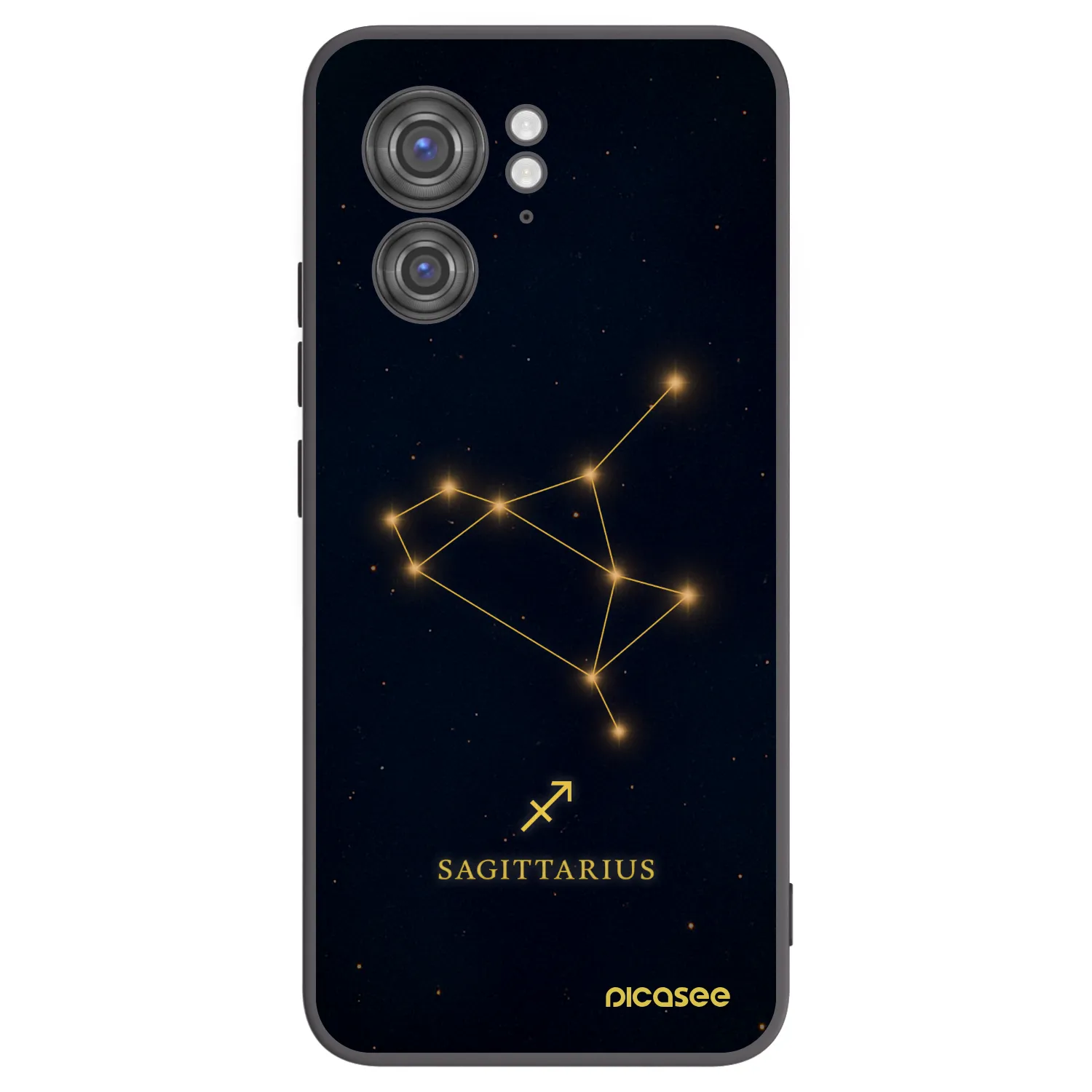 Picasee crna silikonska maskica za Motorola Edge 40 - SAGITTARIUS