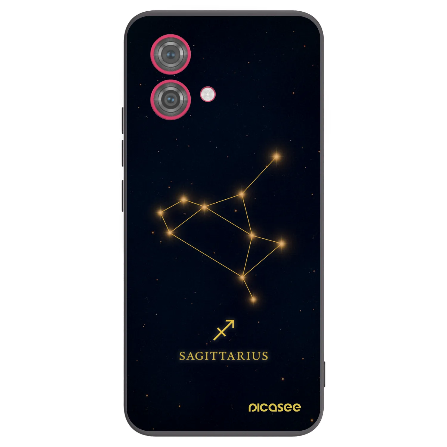 Picasee crna silikonska maskica za Motorola Moto G84 5G - SAGITTARIUS