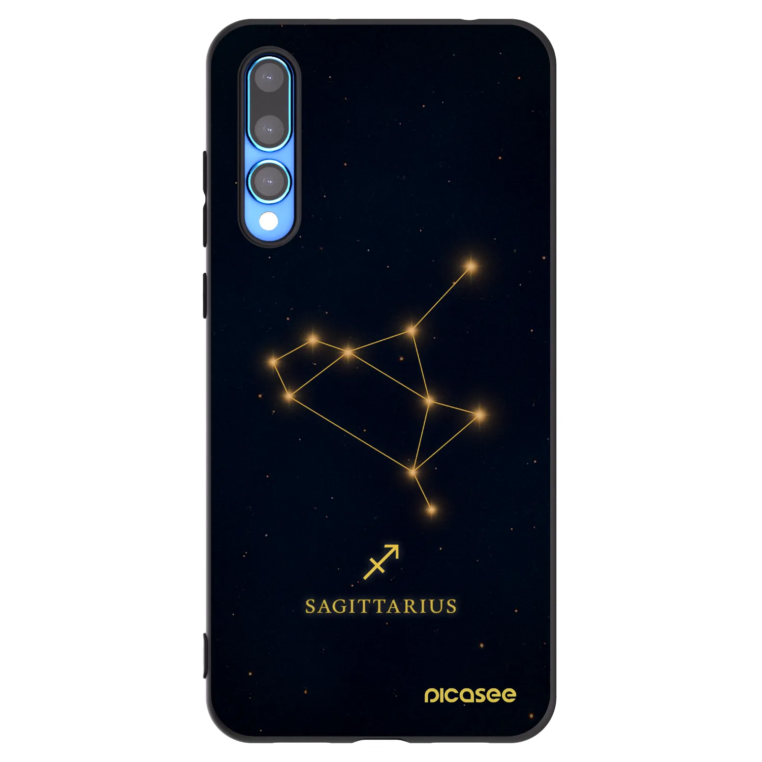 Picasee crna silikonska maskica za Huawei P20 Pro - SAGITTARIUS