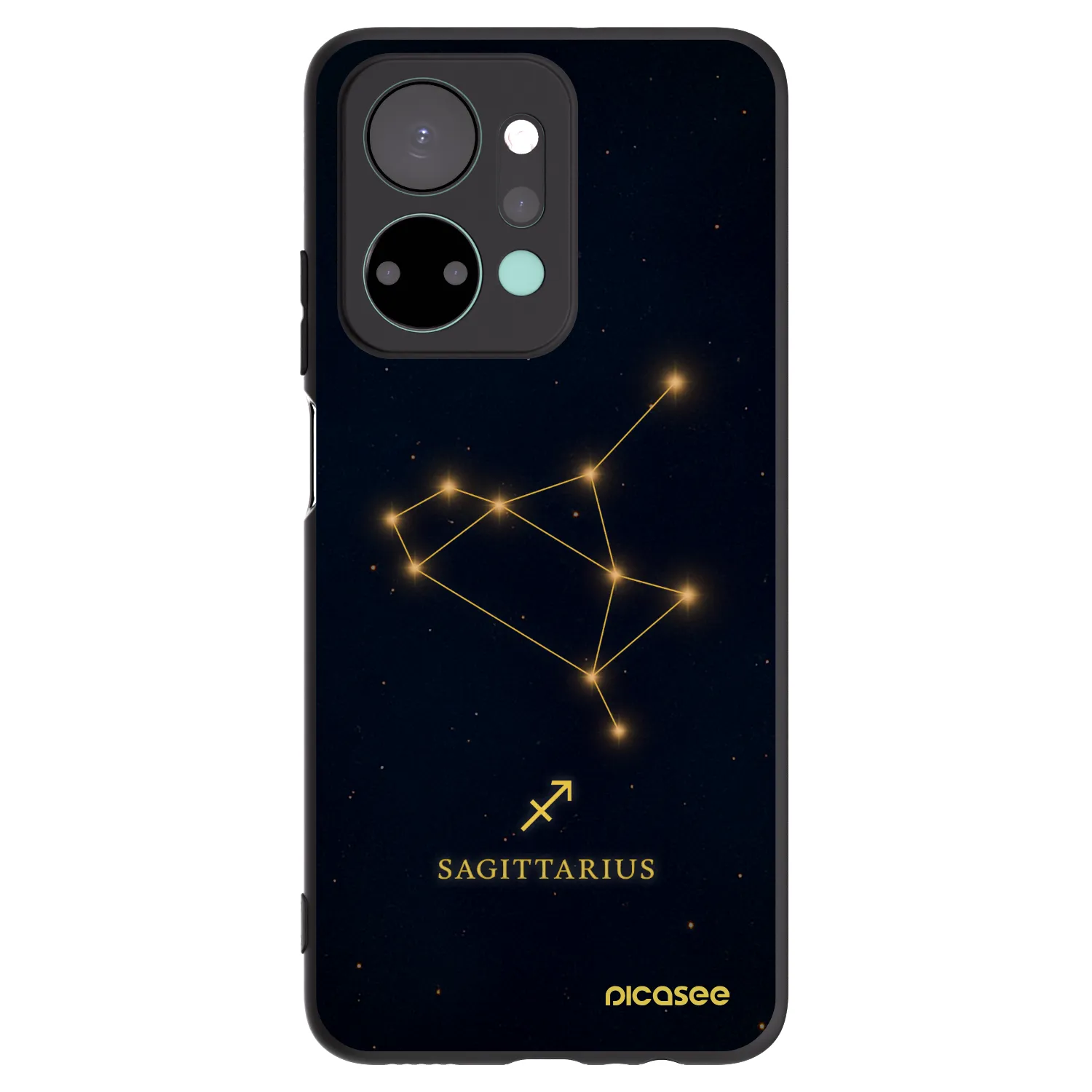 Picasee crna silikonska maskica za Honor X7a - SAGITTARIUS