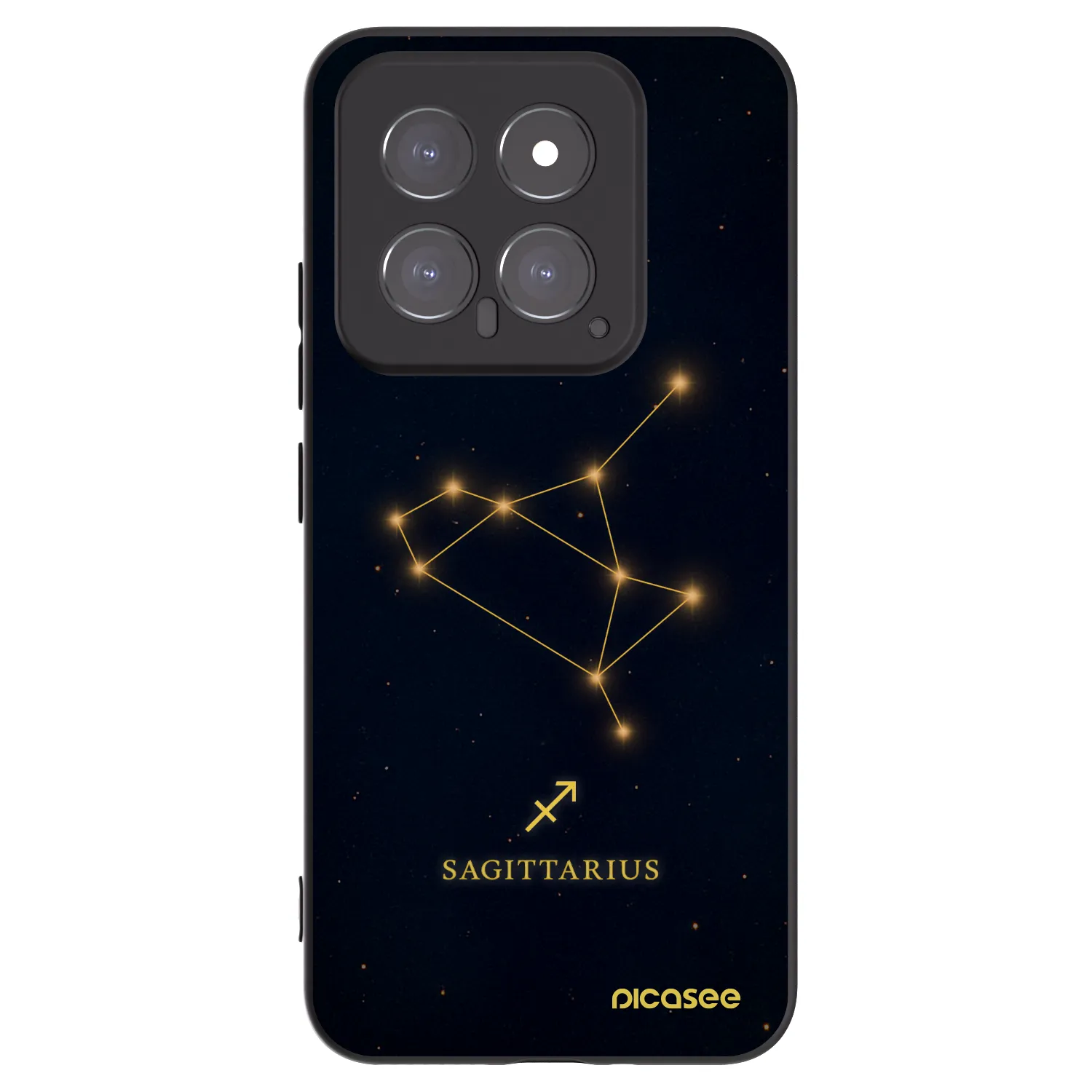Picasee crna silikonska maskica za Xiaomi 14 - SAGITTARIUS