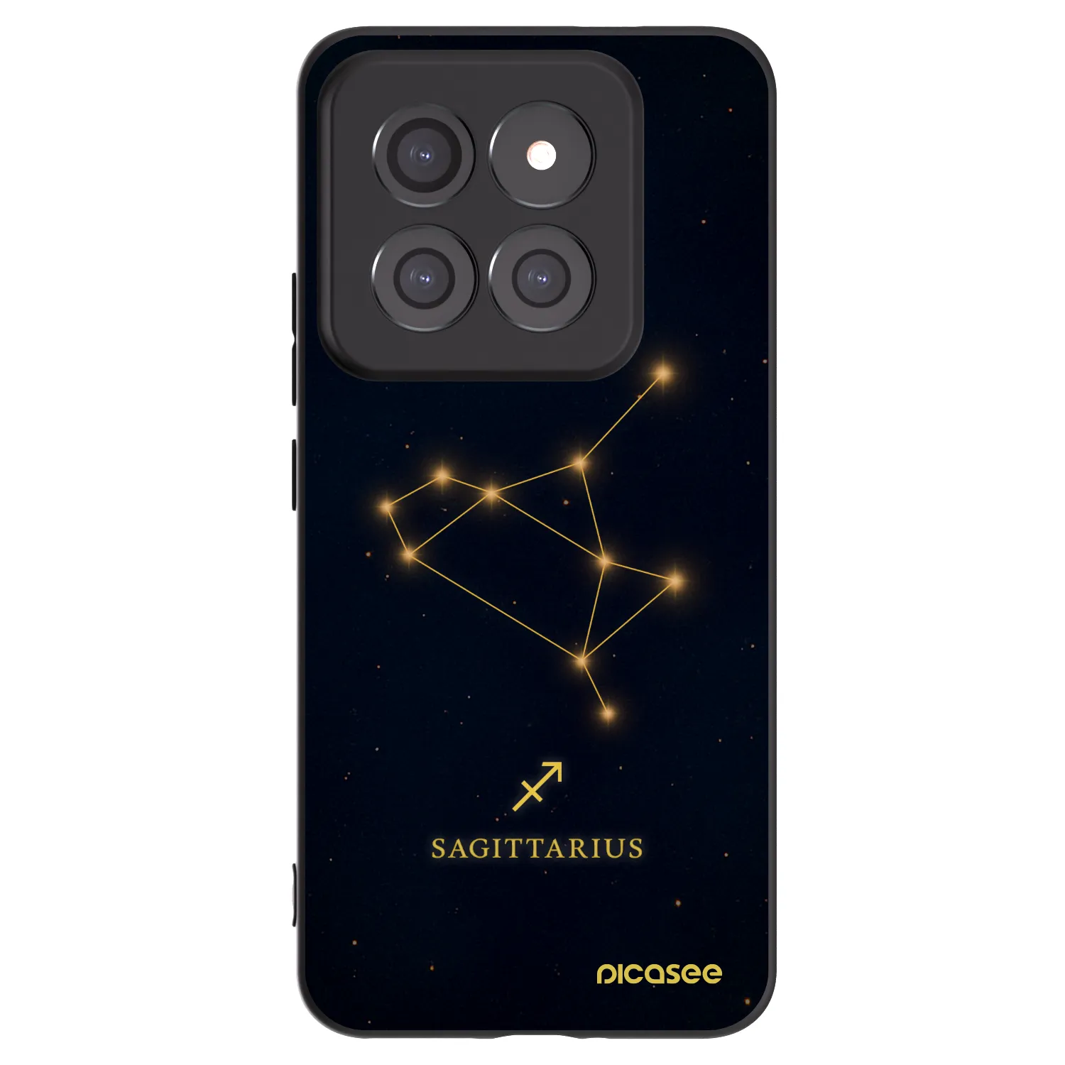 Picasee crna silikonska maskica za Xiaomi 14 Pro - SAGITTARIUS