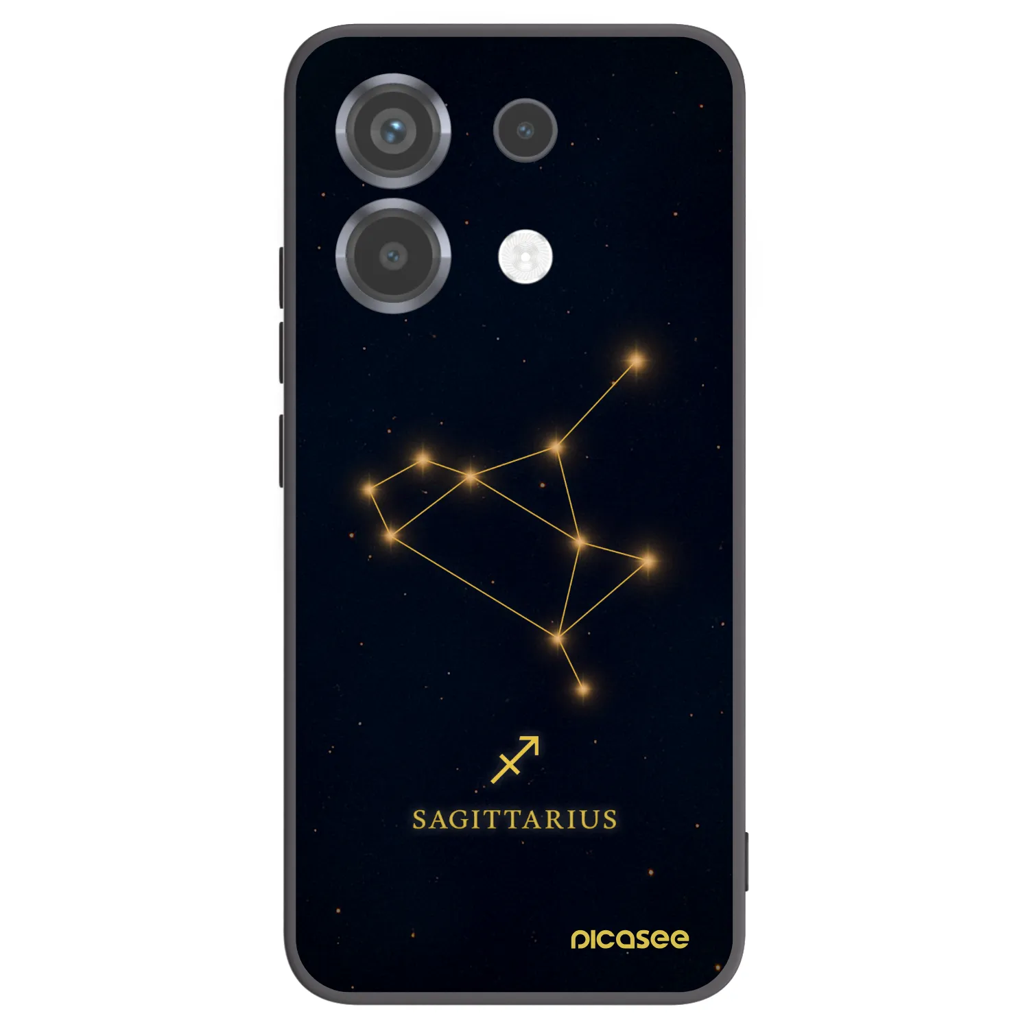 Picasee crna silikonska maskica za Xiaomi Poco X6 - SAGITTARIUS