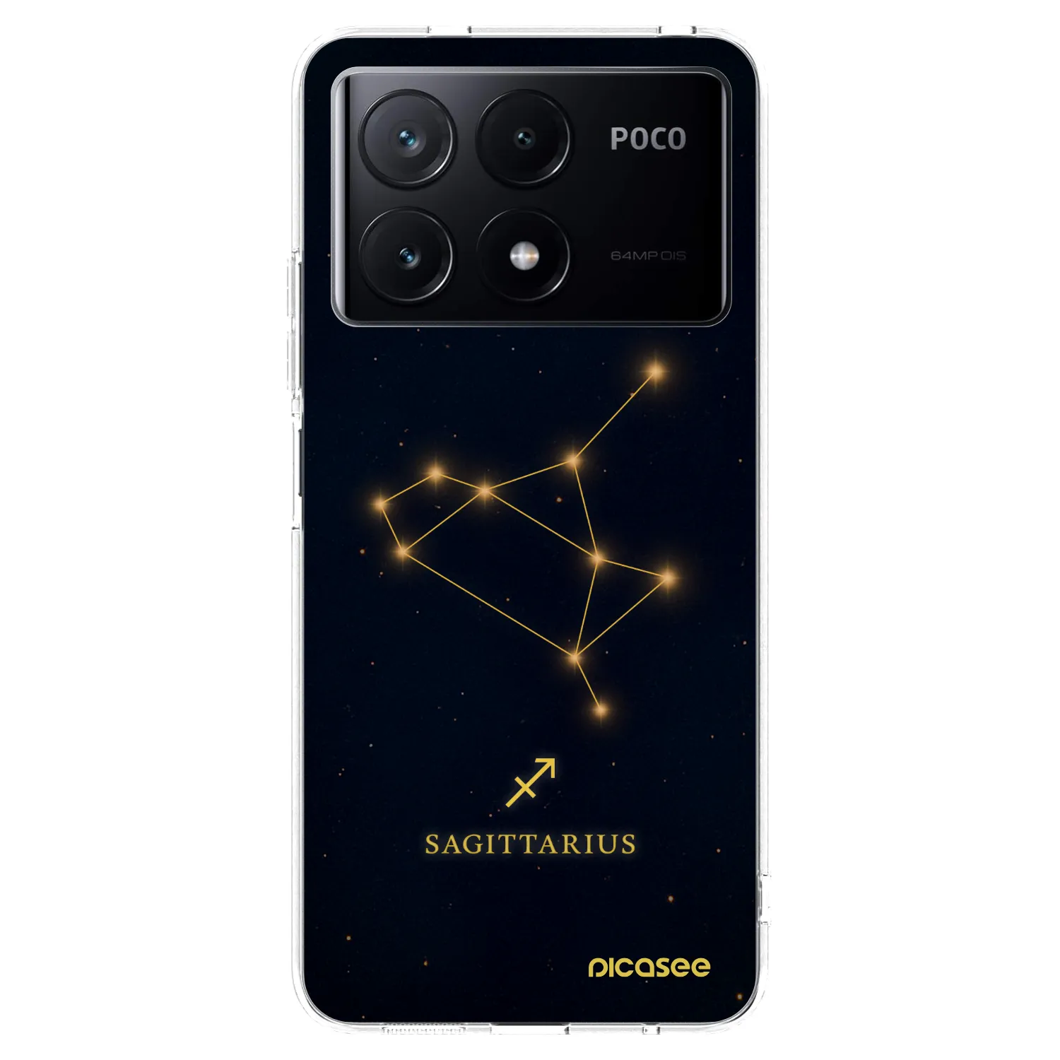 Picasee silikonska prozirna maskica za Xiaomi Poco X6 Pro - SAGITTARIUS