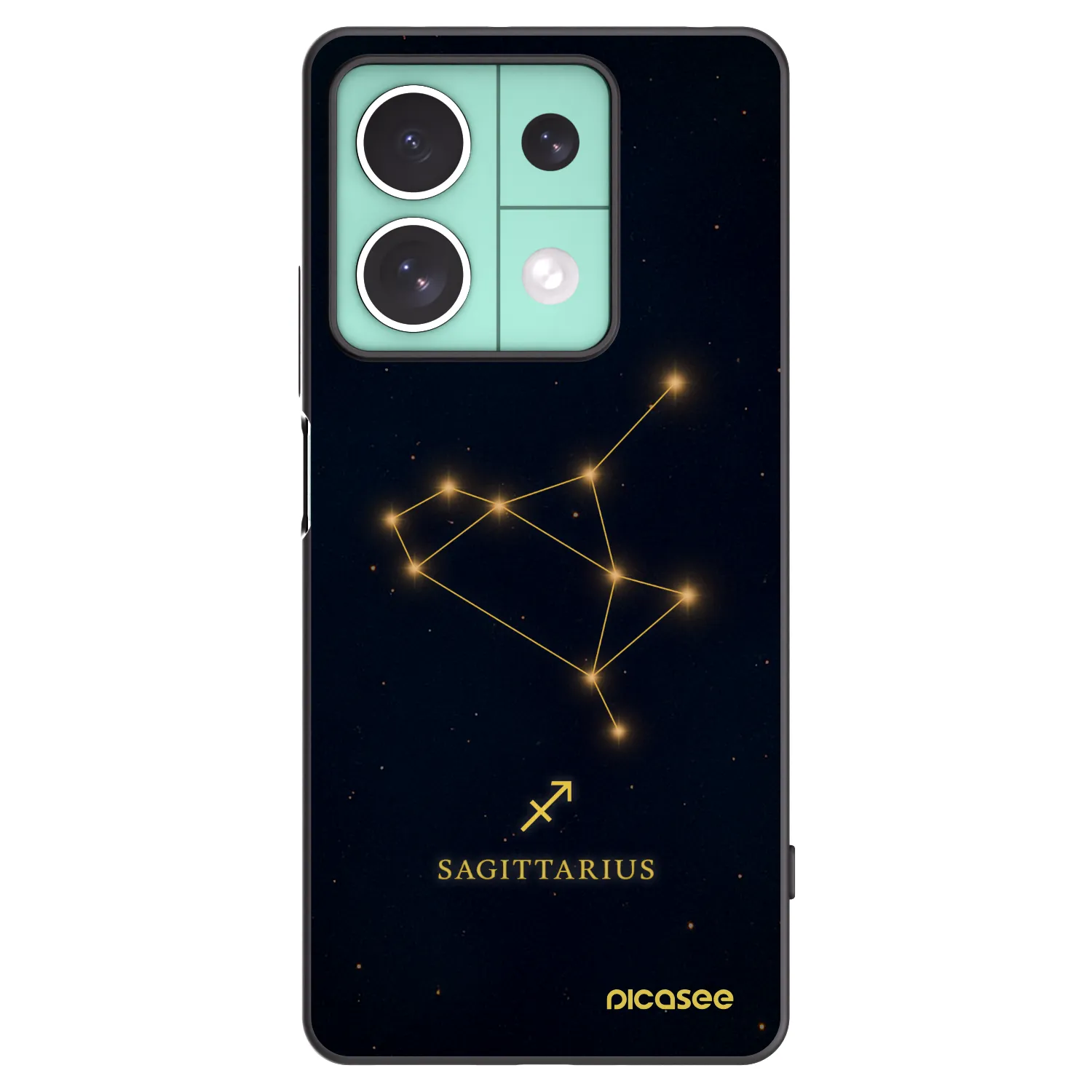 Picasee crna silikonska maskica za Xiaomi Redmi Note 13 5G - SAGITTARIUS