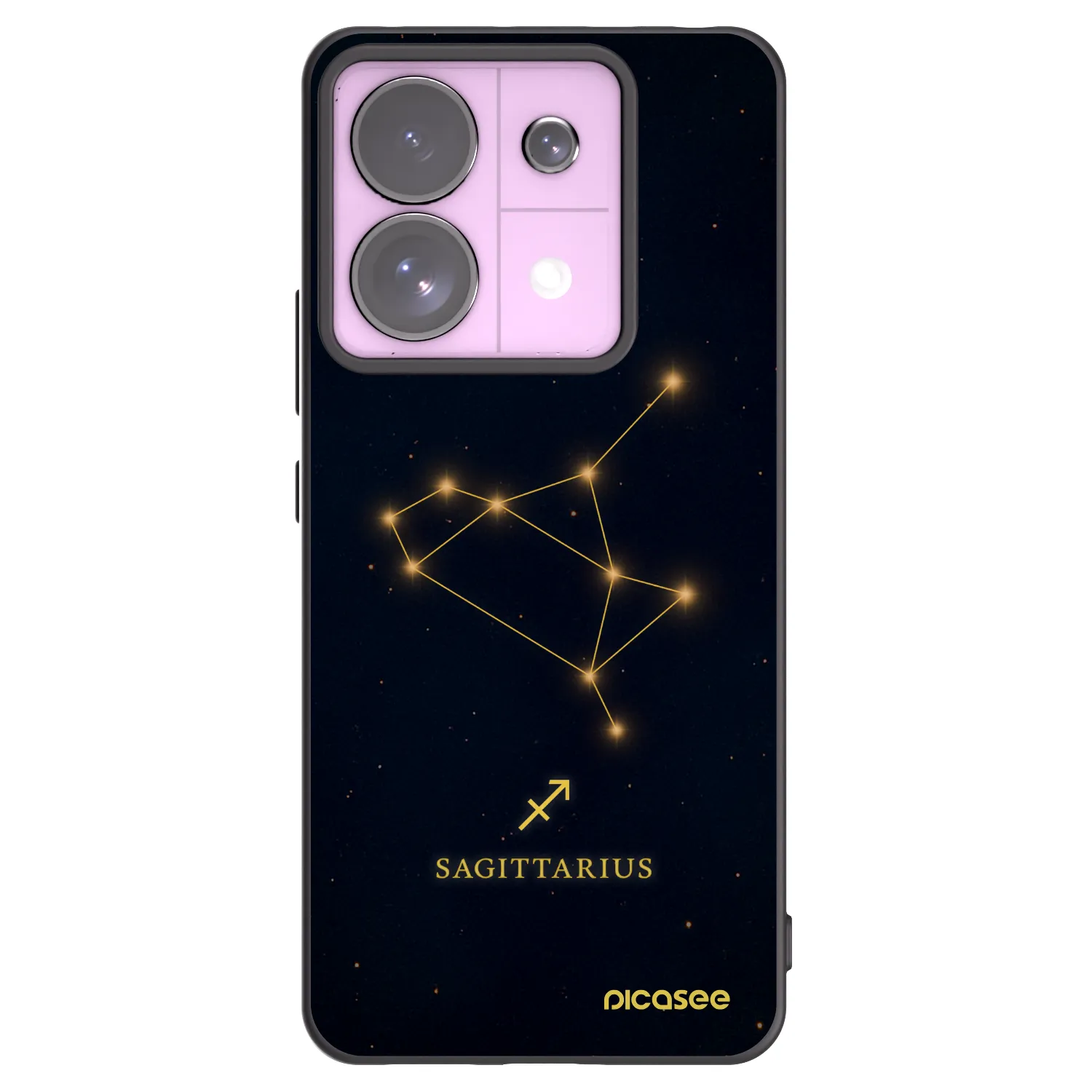 Picasee crna silikonska maskica za Xiaomi Redmi Note 13 Pro 5G - SAGITTARIUS