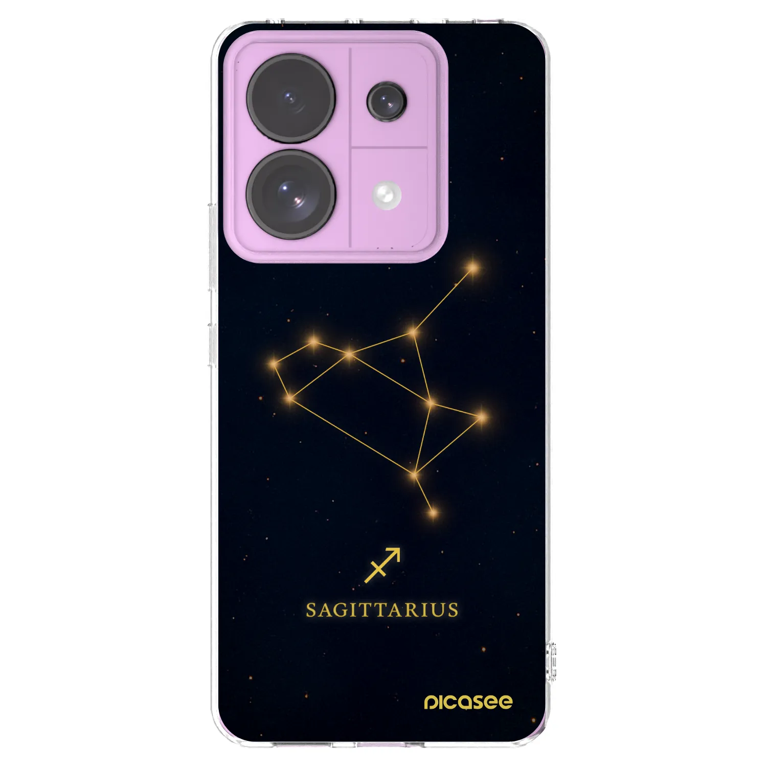 Picasee silikonska prozirna maskica za Xiaomi Redmi Note 13 Pro 5G - SAGITTARIUS