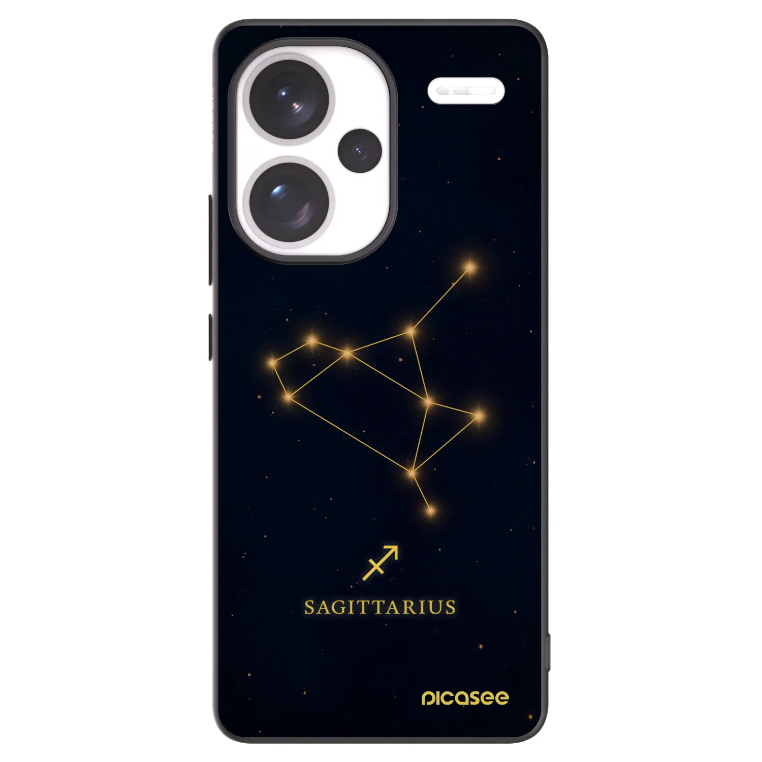 Picasee crna silikonska maskica za Xiaomi Redmi Note 13 Pro+ 5G - SAGITTARIUS