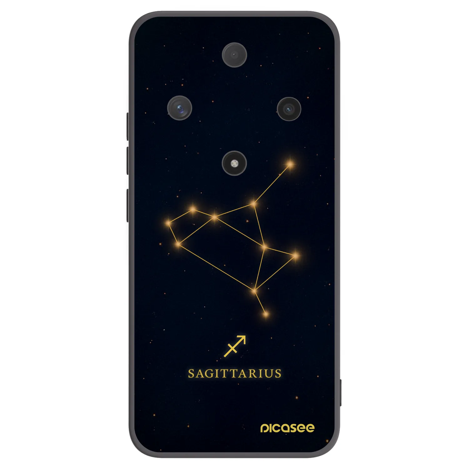 Picasee crna silikonska maskica za Honor Magic6 Lite 5G - SAGITTARIUS