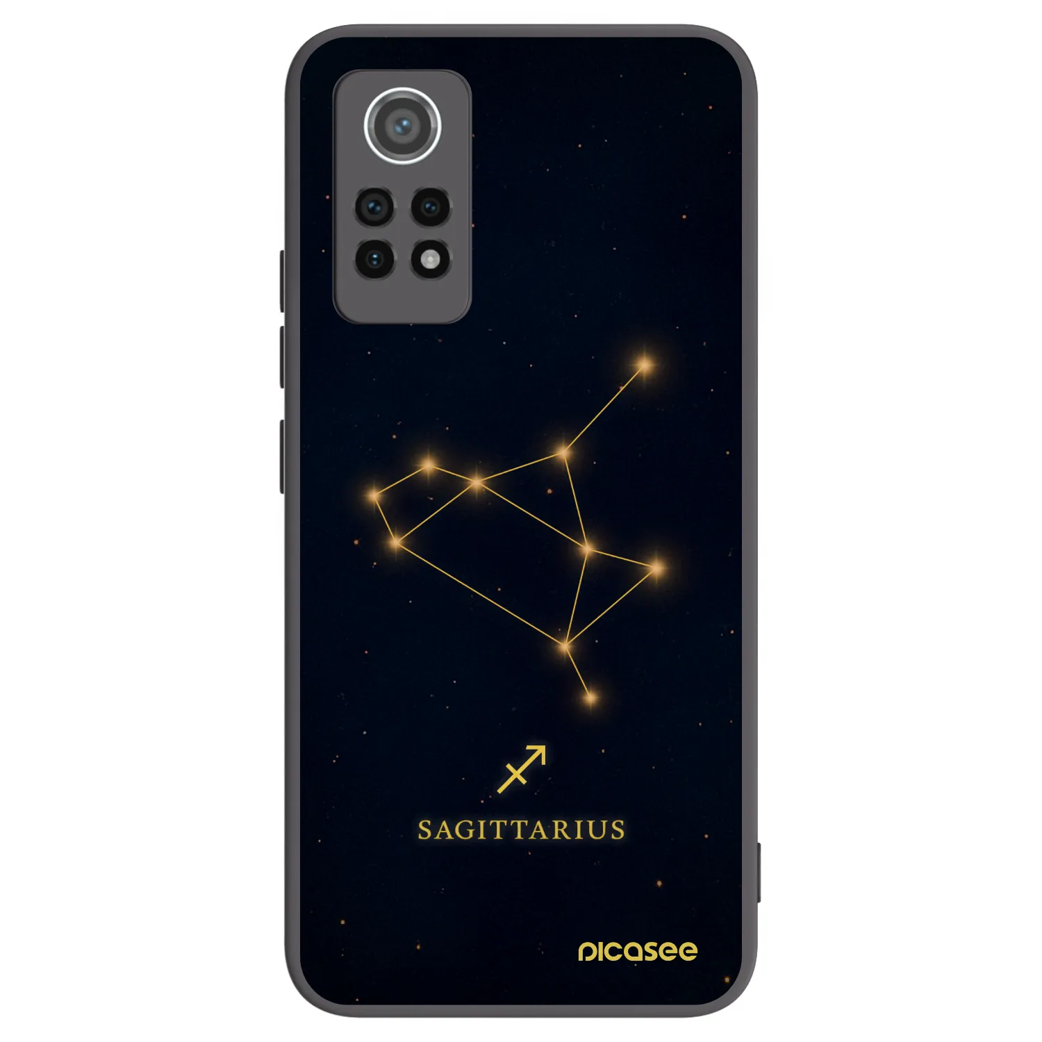 Picasee crna silikonska maskica za Xiaomi Redmi Note 12 Pro 4G - SAGITTARIUS
