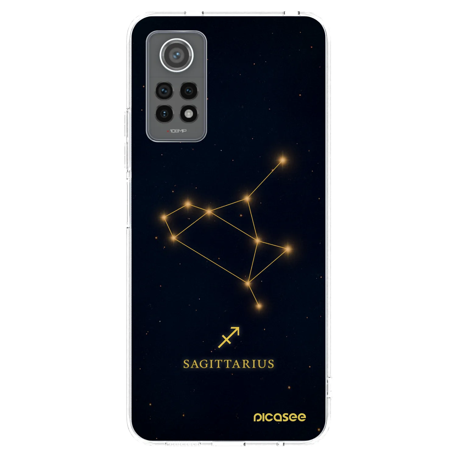 Picasee silikonska prozirna maskica za Xiaomi Redmi Note 12 Pro 4G - SAGITTARIUS