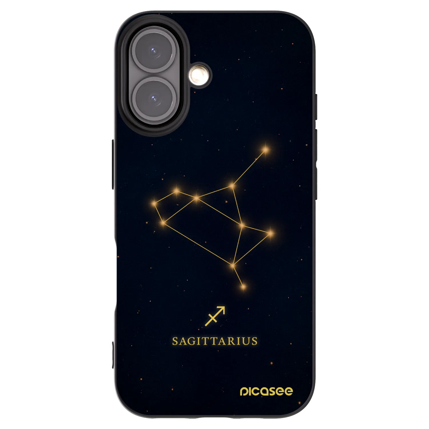 Picasee crna silikonska maskica za Apple iPhone 16 - SAGITTARIUS