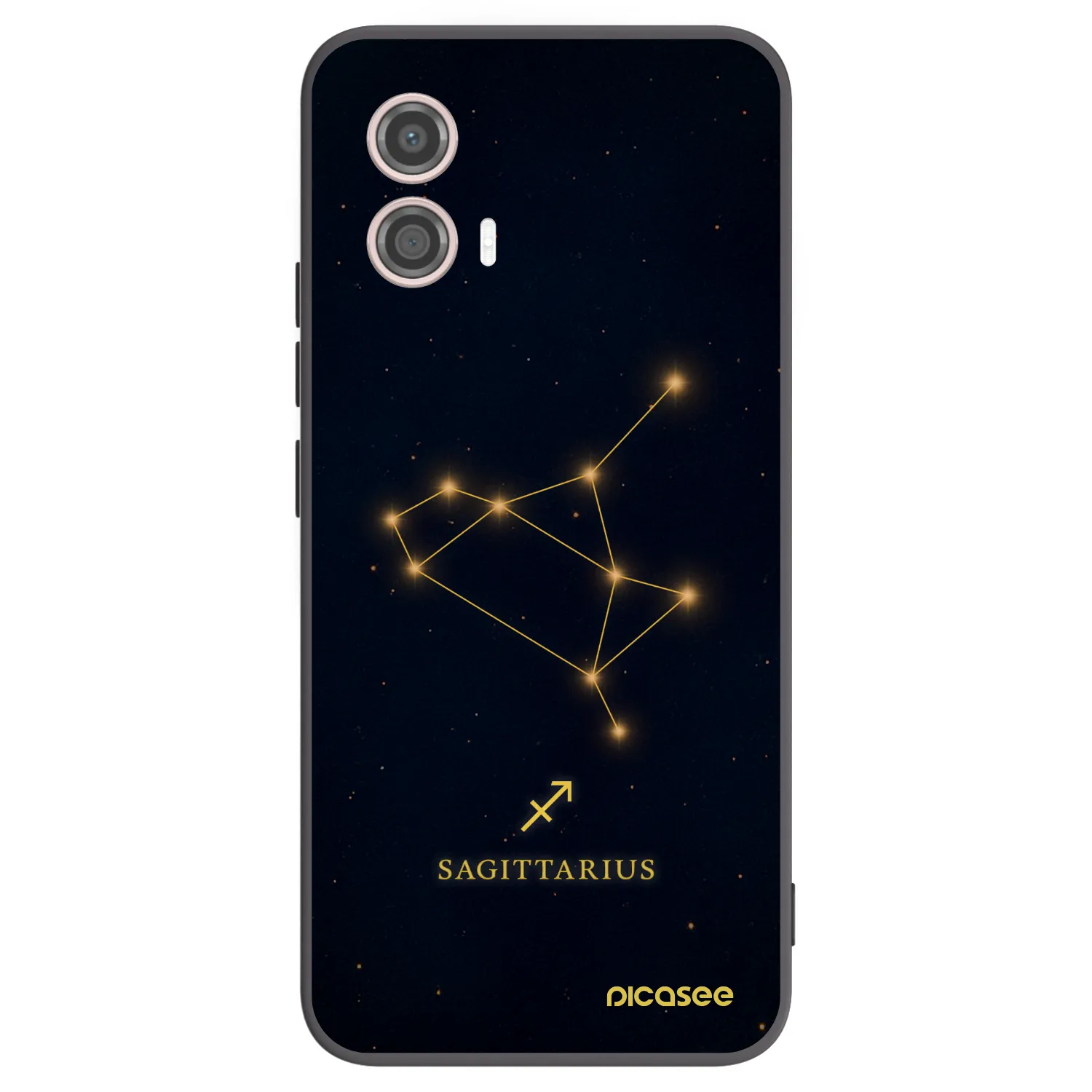 Picasee crna silikonska maskica za Motorola Moto G53 5G - SAGITTARIUS