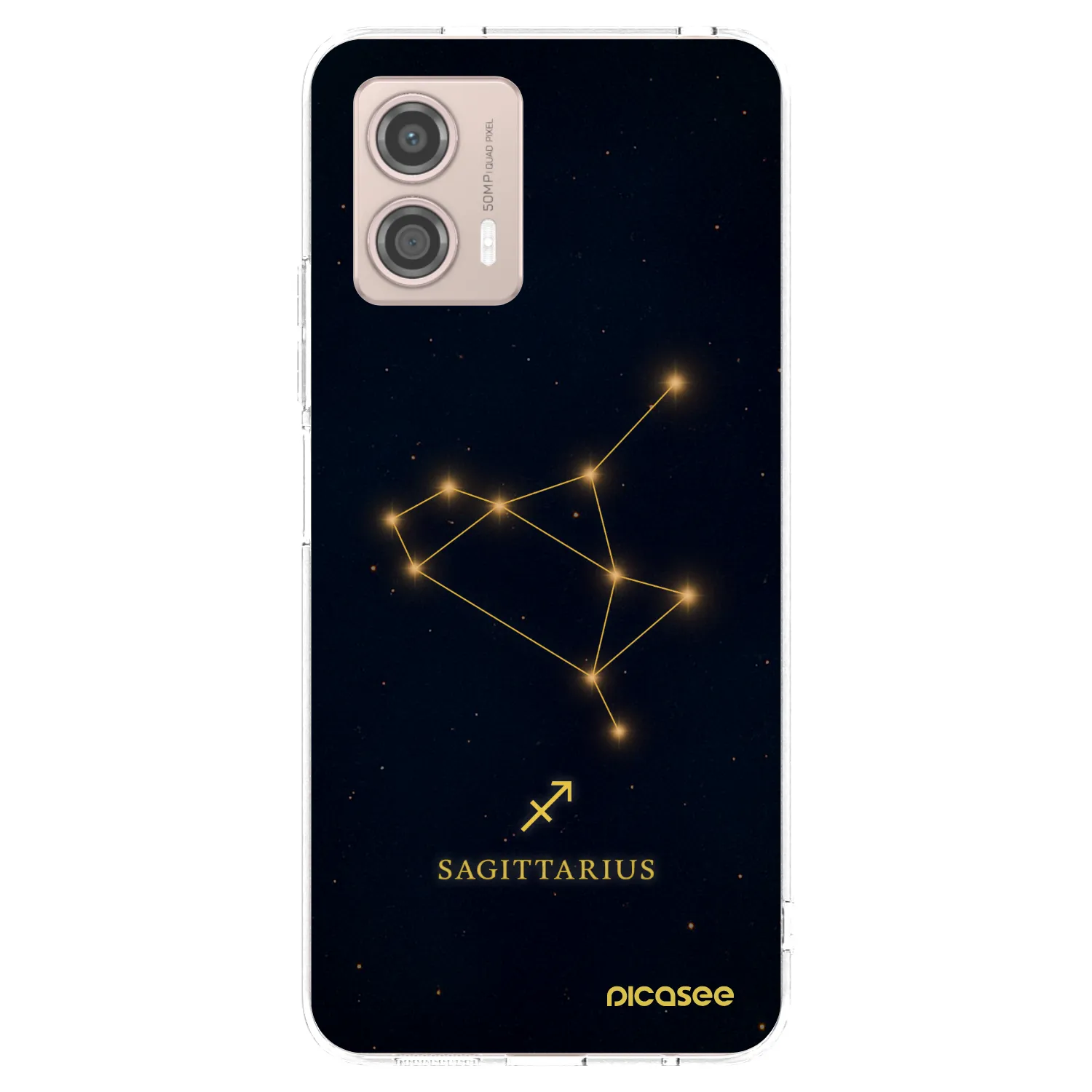 Picasee silikonska prozirna maskica za Motorola Moto G53 5G - SAGITTARIUS