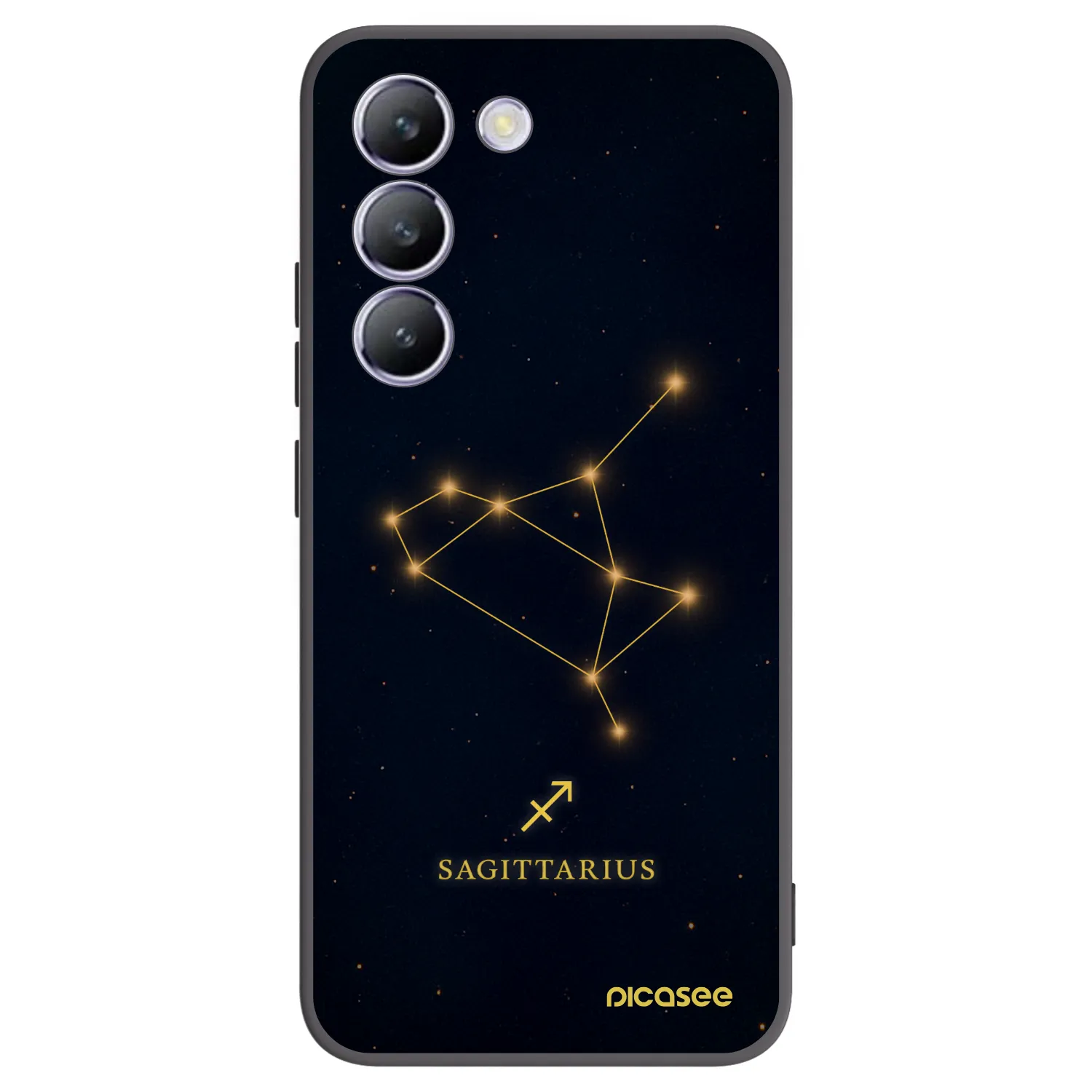 Picasee crna silikonska maskica za Vivo V40 SE 5G - SAGITTARIUS