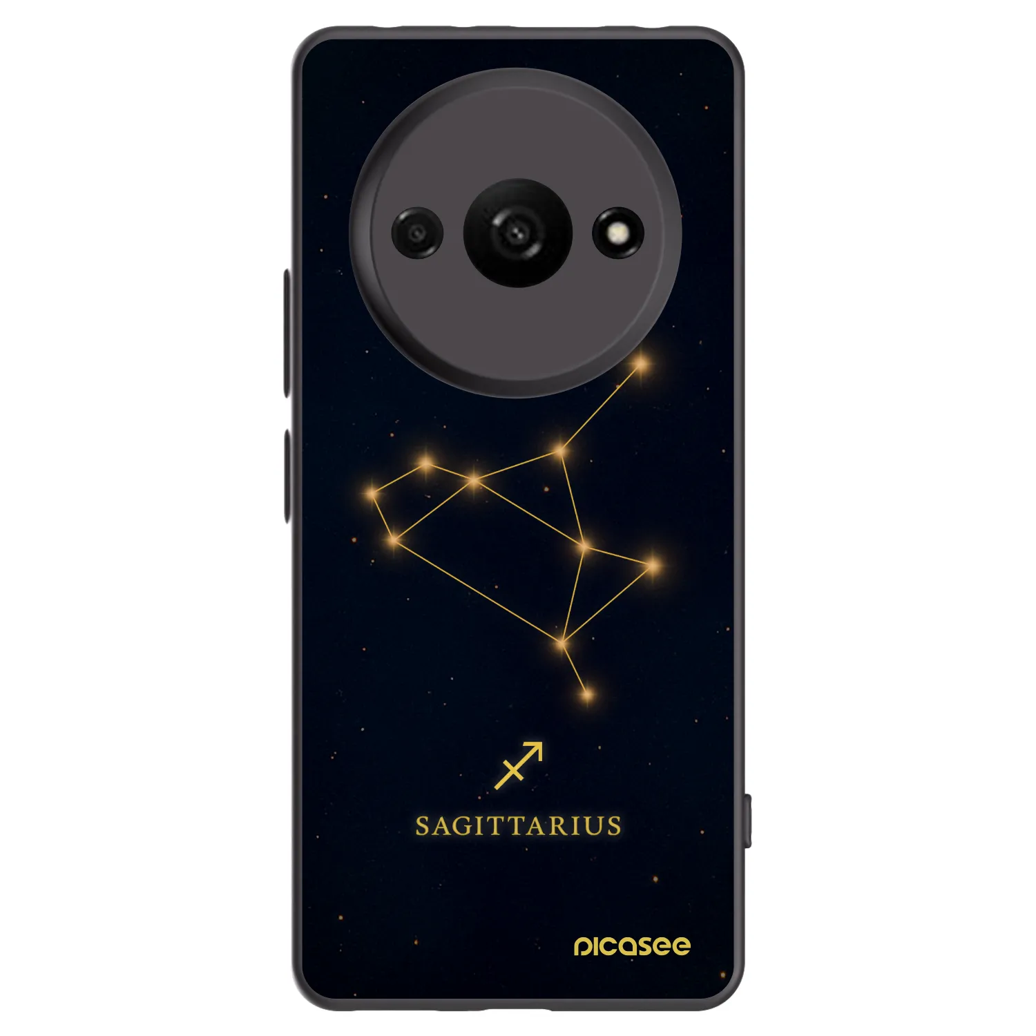 Picasee crna silikonska maskica za Xiaomi Redmi A3 - SAGITTARIUS