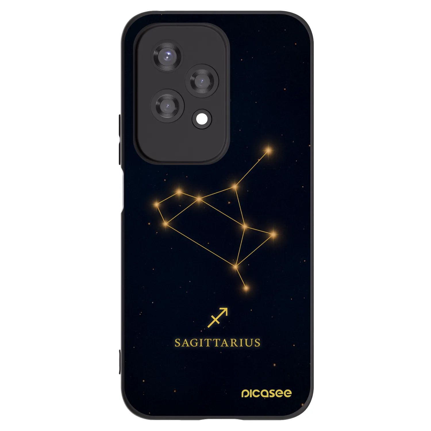 Picasee crna silikonska maskica za Honor 200 Lite - SAGITTARIUS