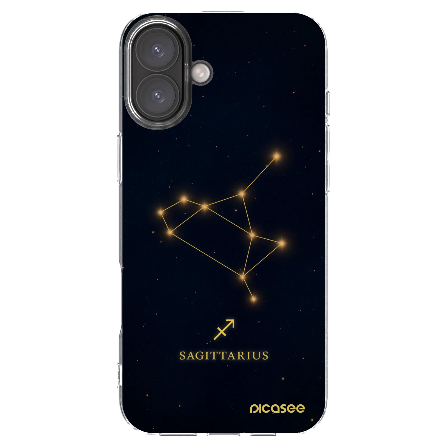 Picasee silikonska prozirna maskica za Apple iPhone 16 Plus - SAGITTARIUS