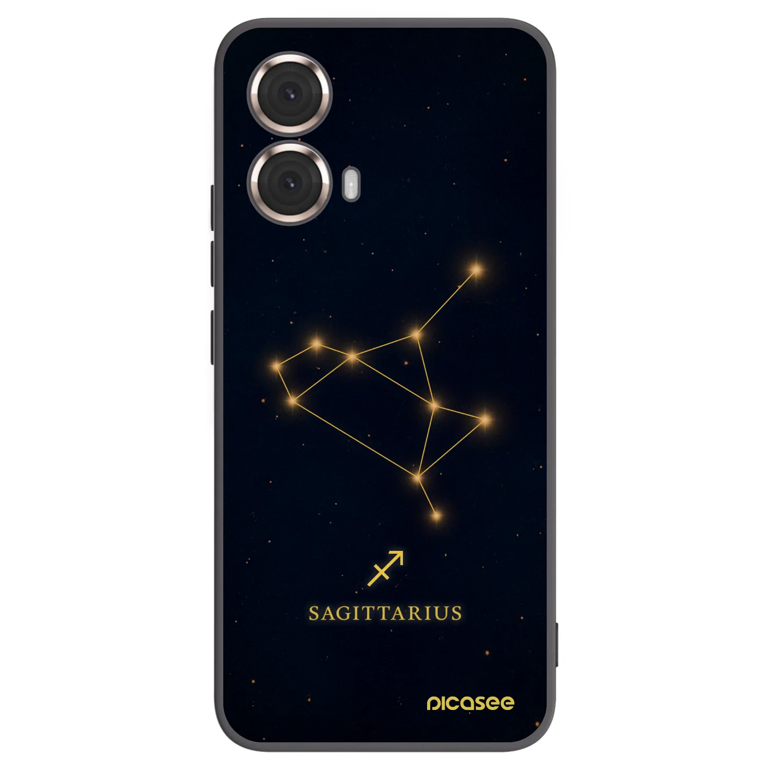 Picasee crna silikonska maskica za Motorola Moto G85 - SAGITTARIUS
