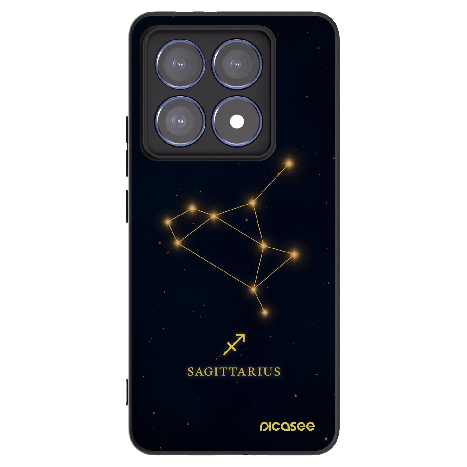 Picasee crna silikonska maskica za Xiaomi 14T Pro - SAGITTARIUS