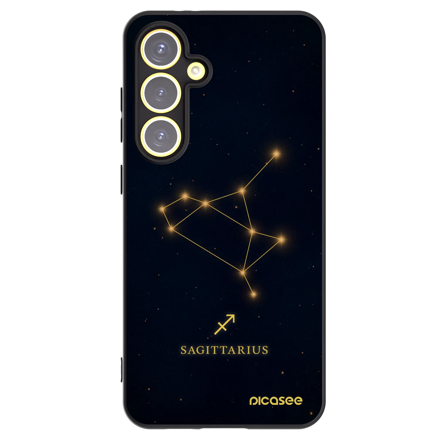 Picasee crna silikonska maskica za Samsung Galaxy S24 FE S721B - SAGITTARIUS