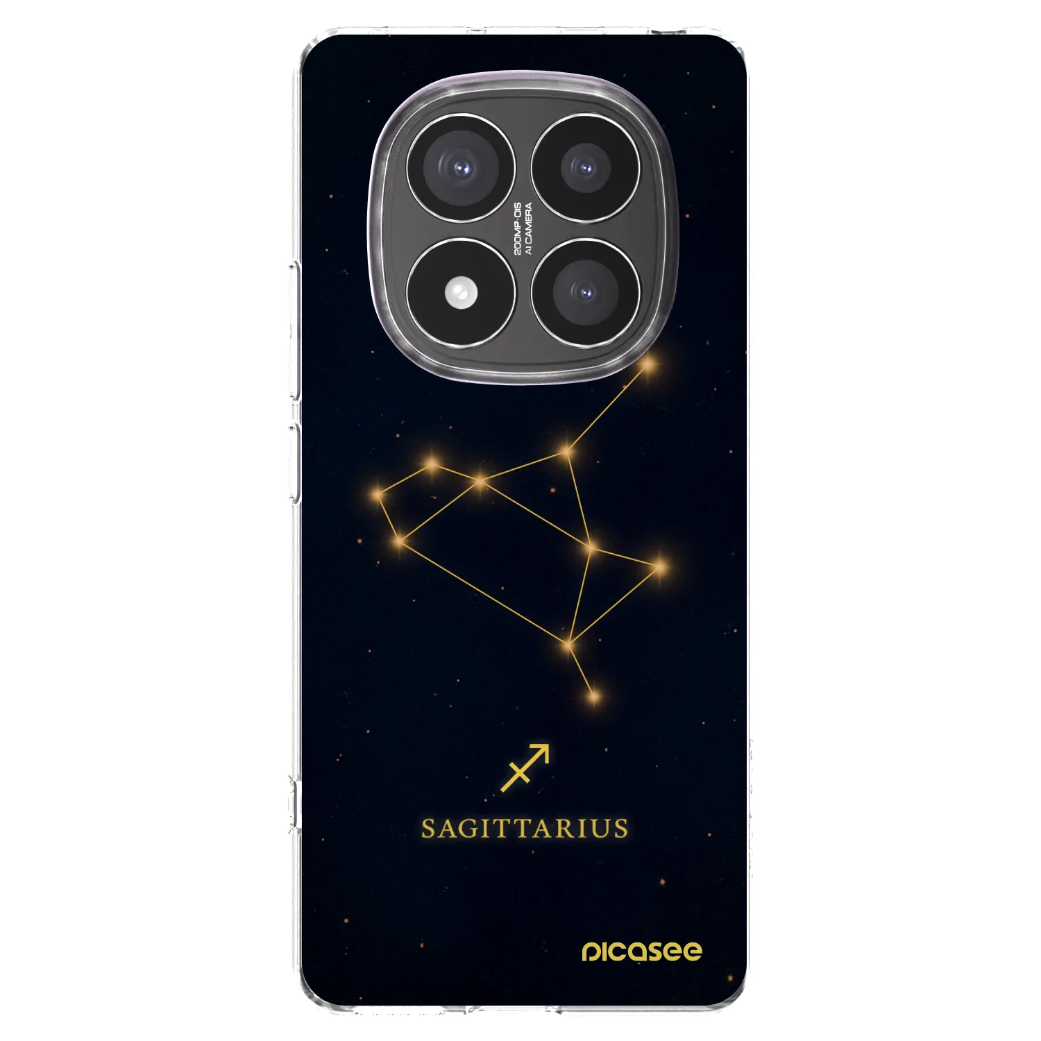 Picasee silikonska prozirna maskica za Xiaomi Redmi Note 14 Pro+ 5G - SAGITTARIUS