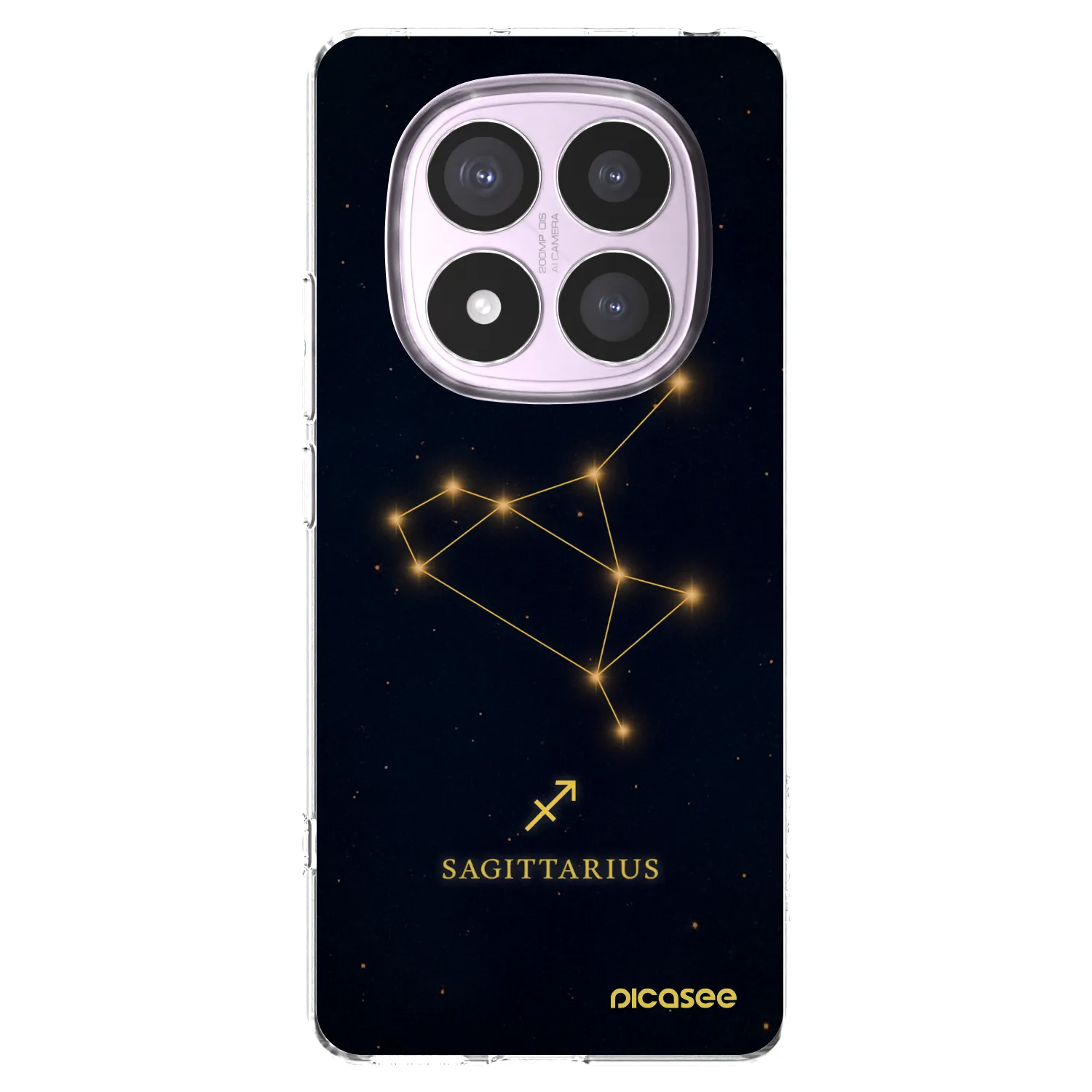 Picasee silikonska prozirna maskica za Xiaomi Redmi Note 14 Pro 5G - SAGITTARIUS