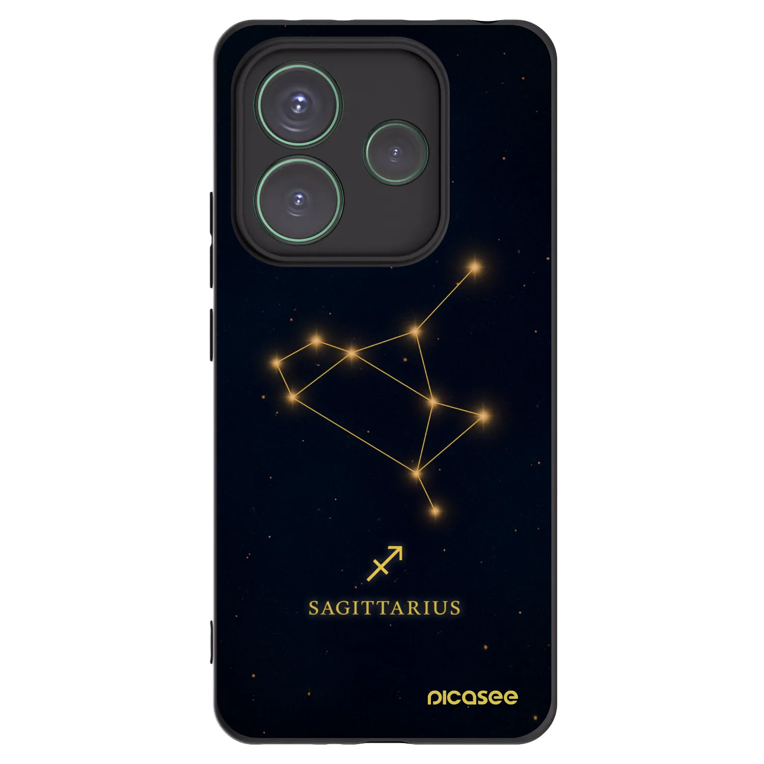 Picasee crna silikonska maskica za Xiaomi Redmi Note 14 5G - SAGITTARIUS