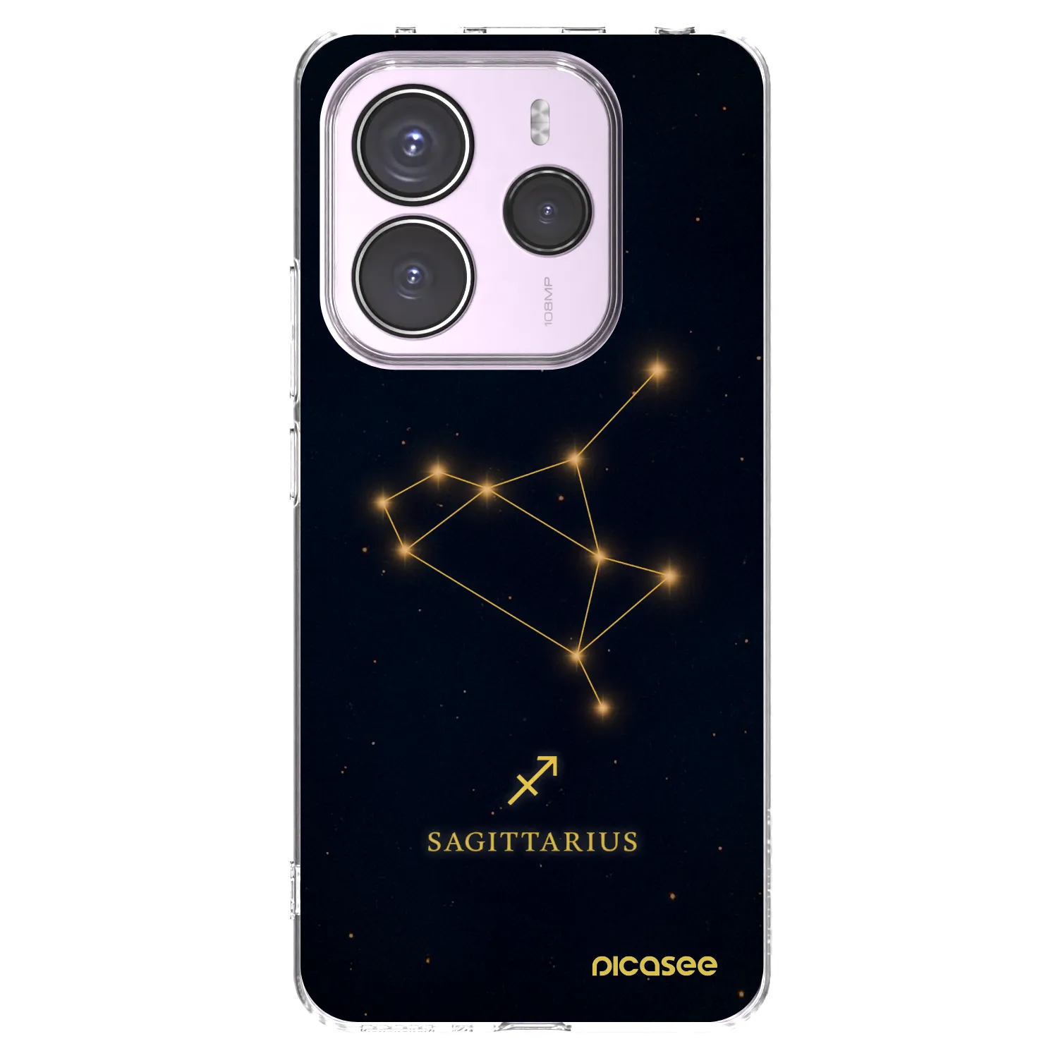 Picasee silikonska prozirna maskica za Xiaomi Redmi Note 14 5G - SAGITTARIUS