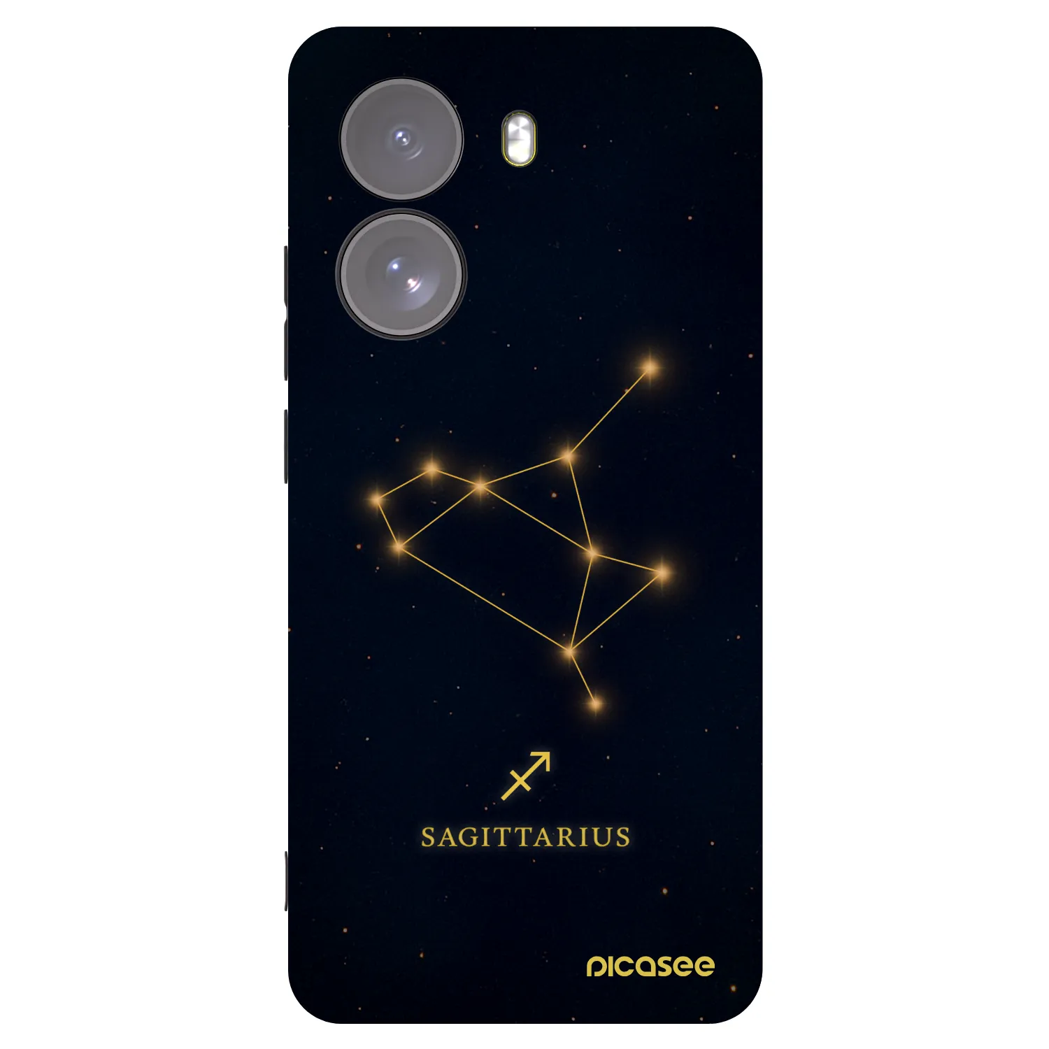 Picasee crna silikonska maskica za Xiaomi Poco X7 - SAGITTARIUS