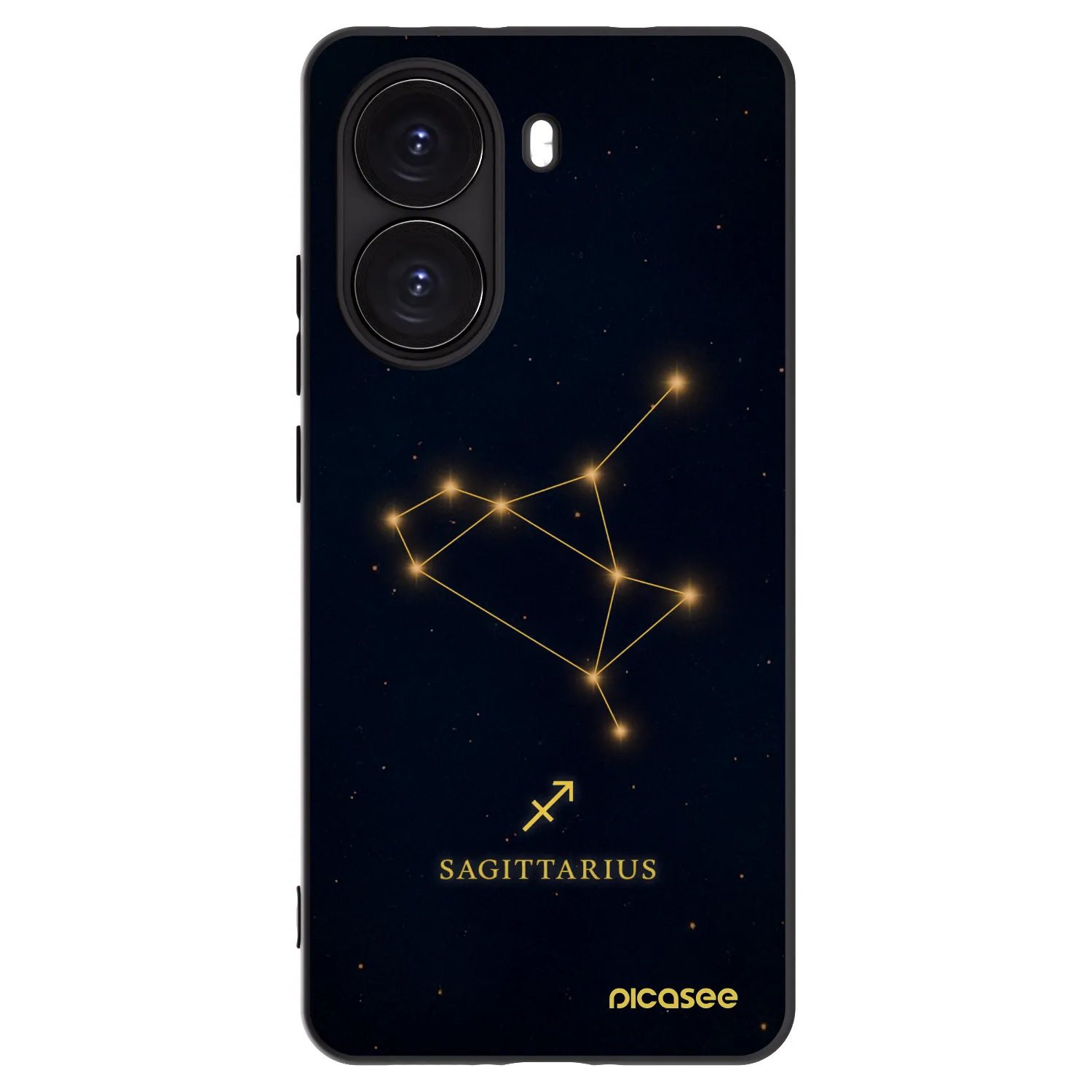 Picasee crna silikonska maskica za Xiaomi Poco X7 Pro 5G - SAGITTARIUS