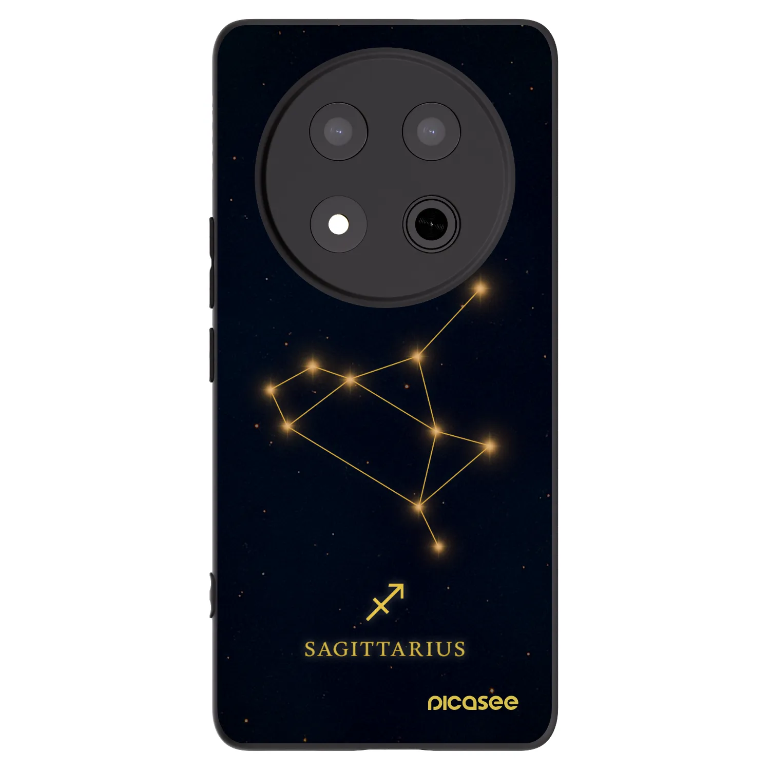 Picasee crna silikonska maskica za Honor Magic7 Lite 5G - SAGITTARIUS