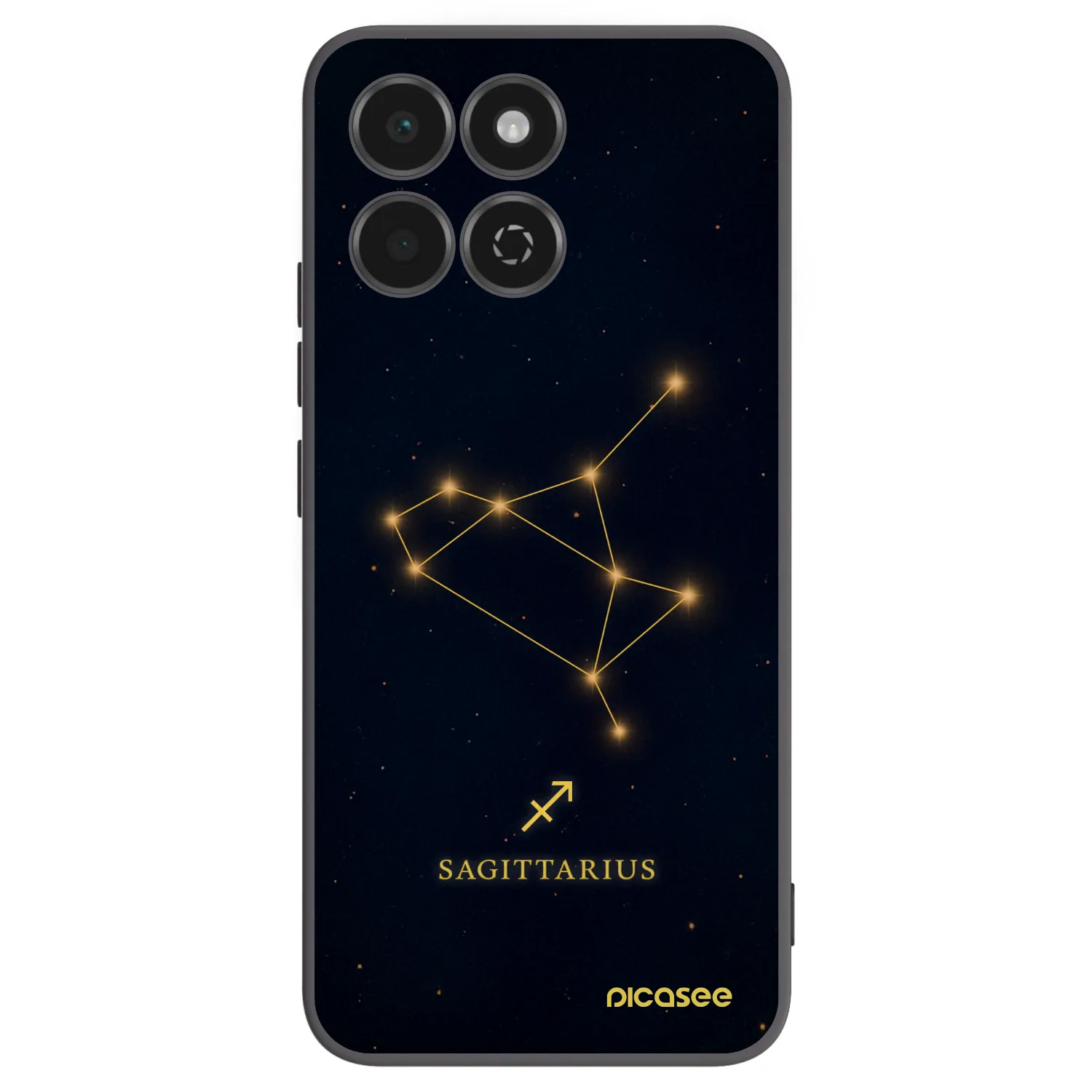 Picasee crna silikonska maskica za Honor 200 Smart 5G - SAGITTARIUS