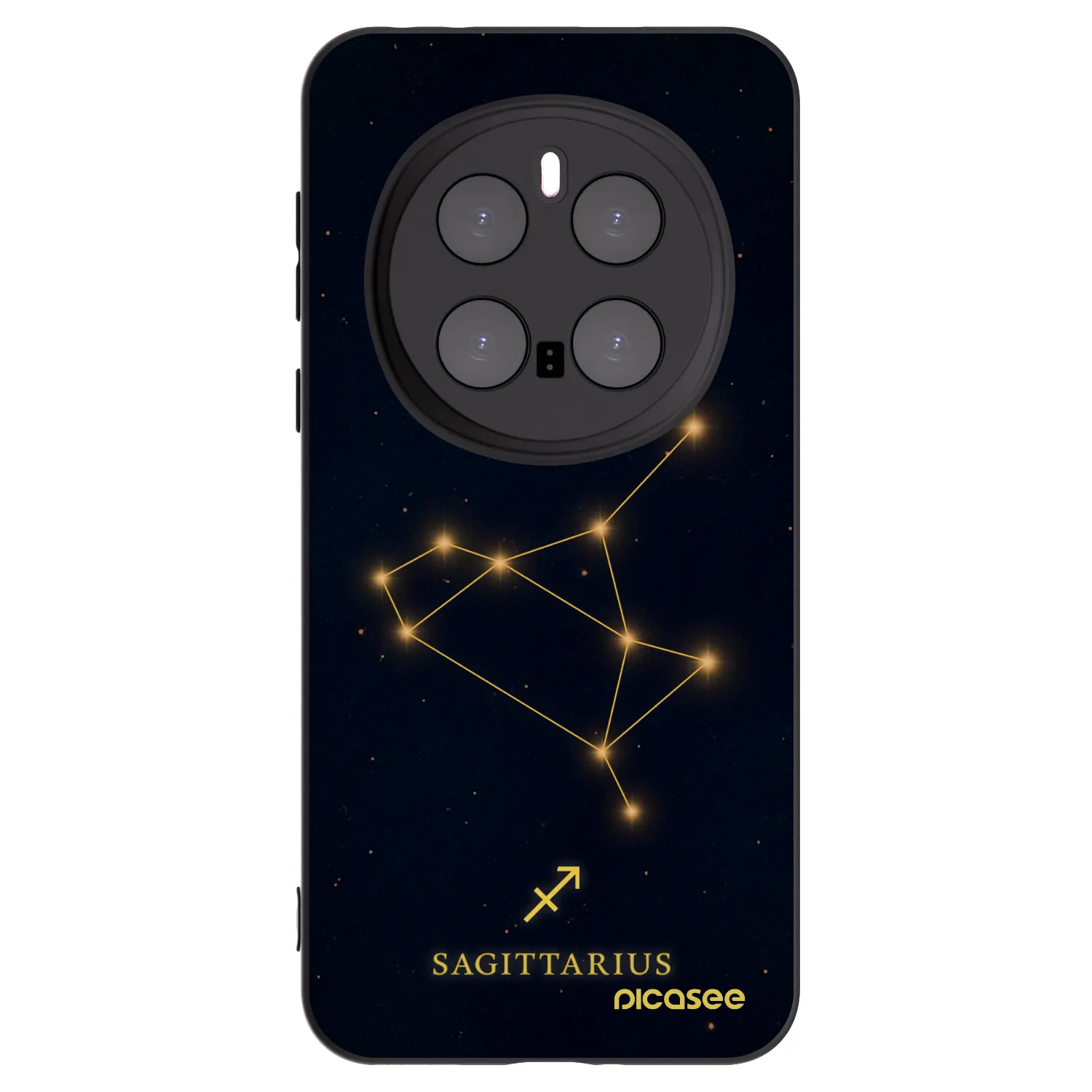 Picasee crna silikonska maskica za Honor Magic7 Pro 5G - SAGITTARIUS
