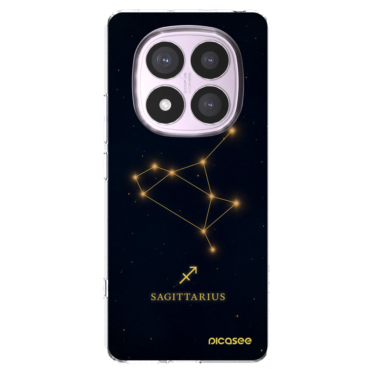 Picasee silikonska prozirna maskica za Xiaomi Redmi Note 14 Pro 4G - SAGITTARIUS