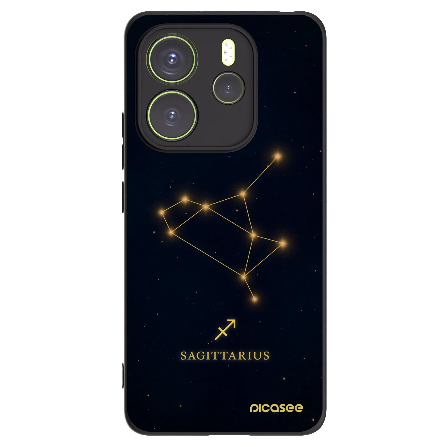 Picasee crna silikonska maskica za Xiaomi Redmi Note 14 4G - SAGITTARIUS
