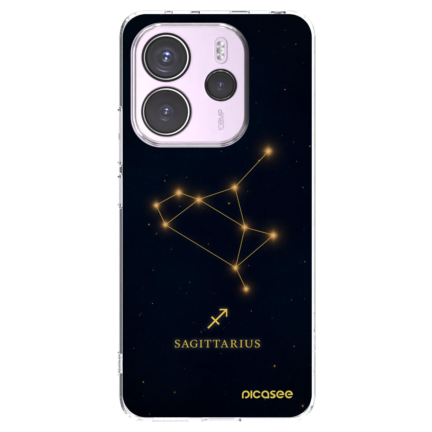 Picasee silikonska prozirna maskica za Xiaomi Redmi Note 14 4G - SAGITTARIUS