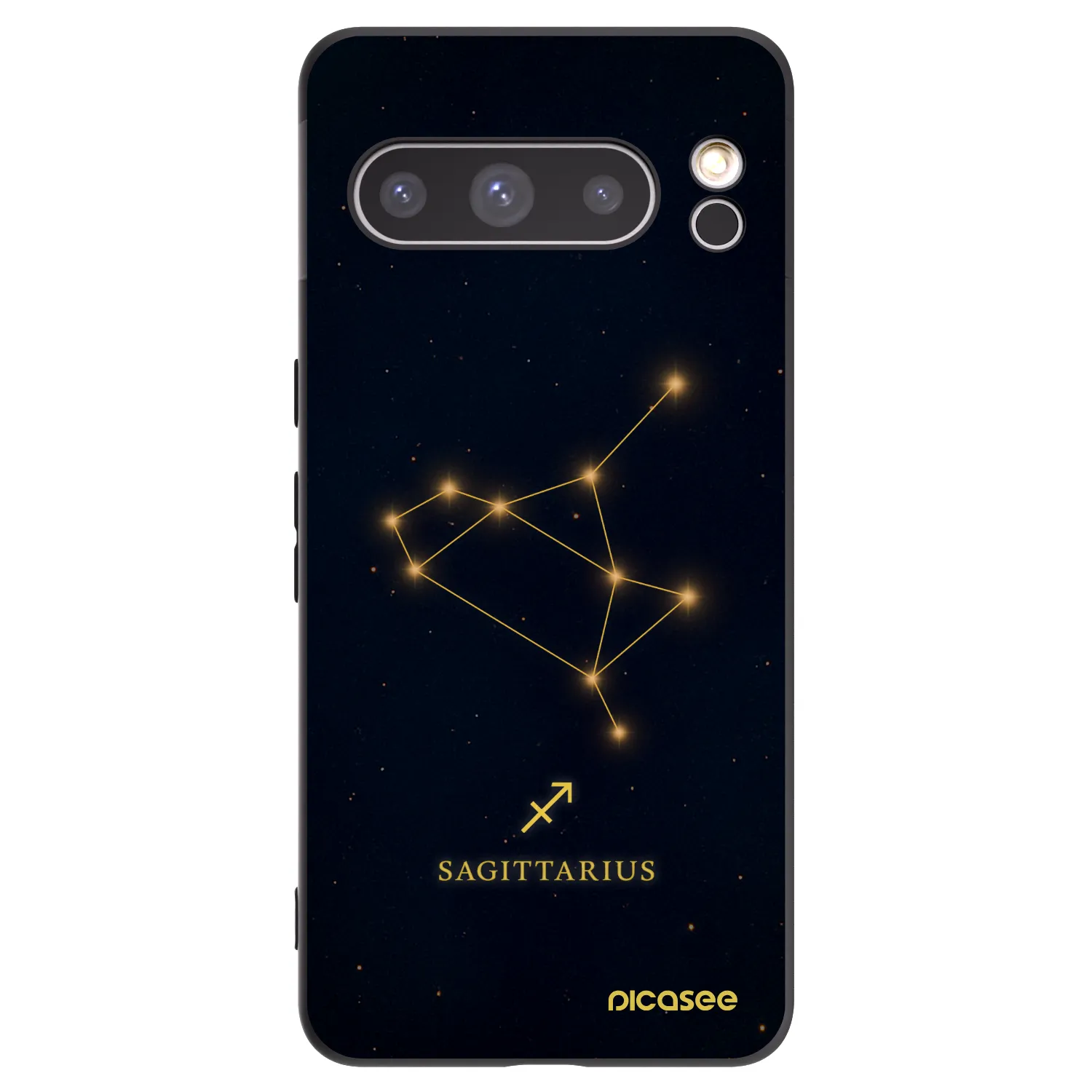 Picasee crna silikonska maskica za Google Pixel 8 Pro - SAGITTARIUS