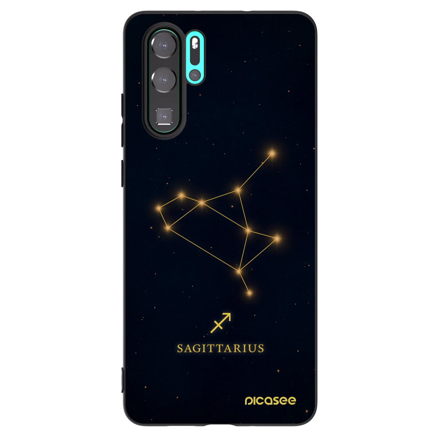 Picasee crna silikonska maskica za Huawei P30 Pro - SAGITTARIUS