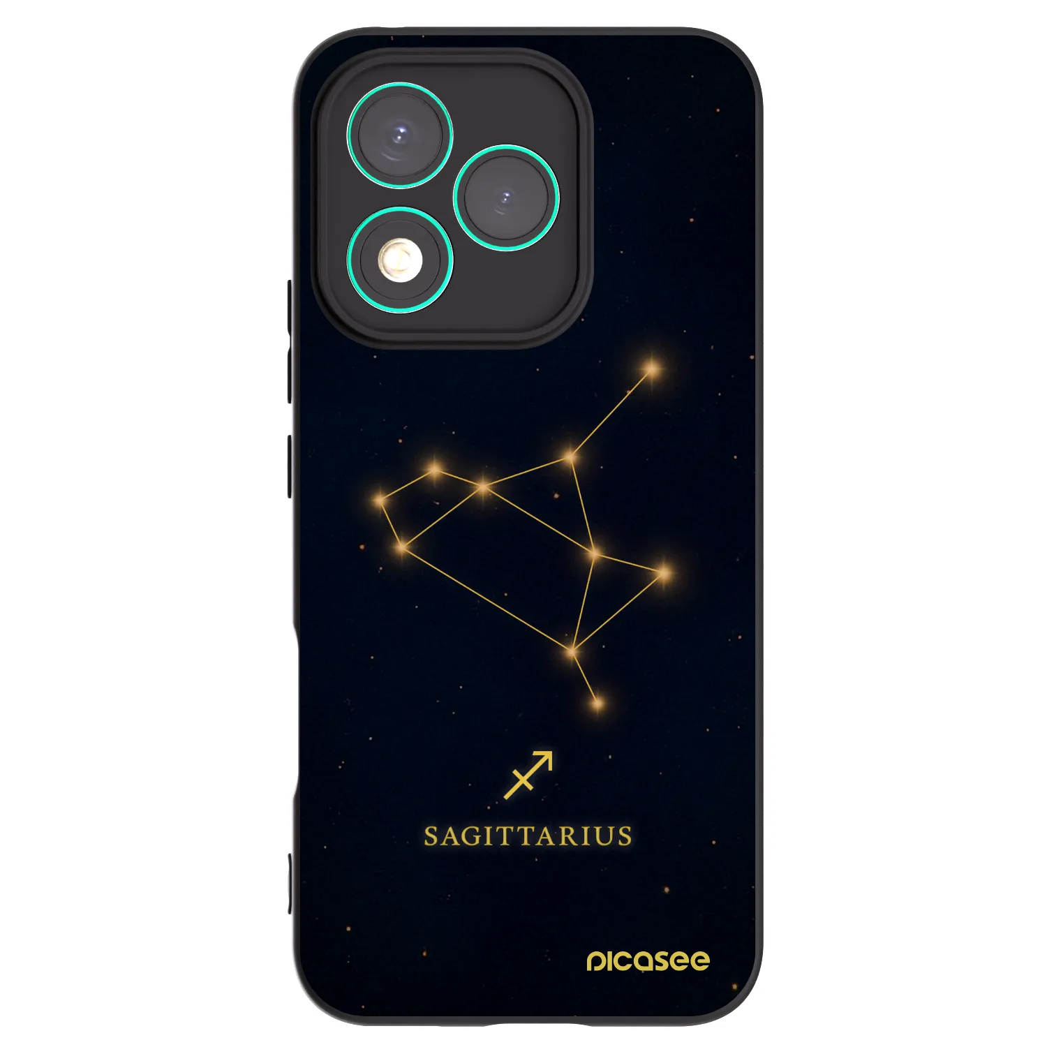 Picasee crna silikonska maskica za Honor 400 Lite 5G - SAGITTARIUS
