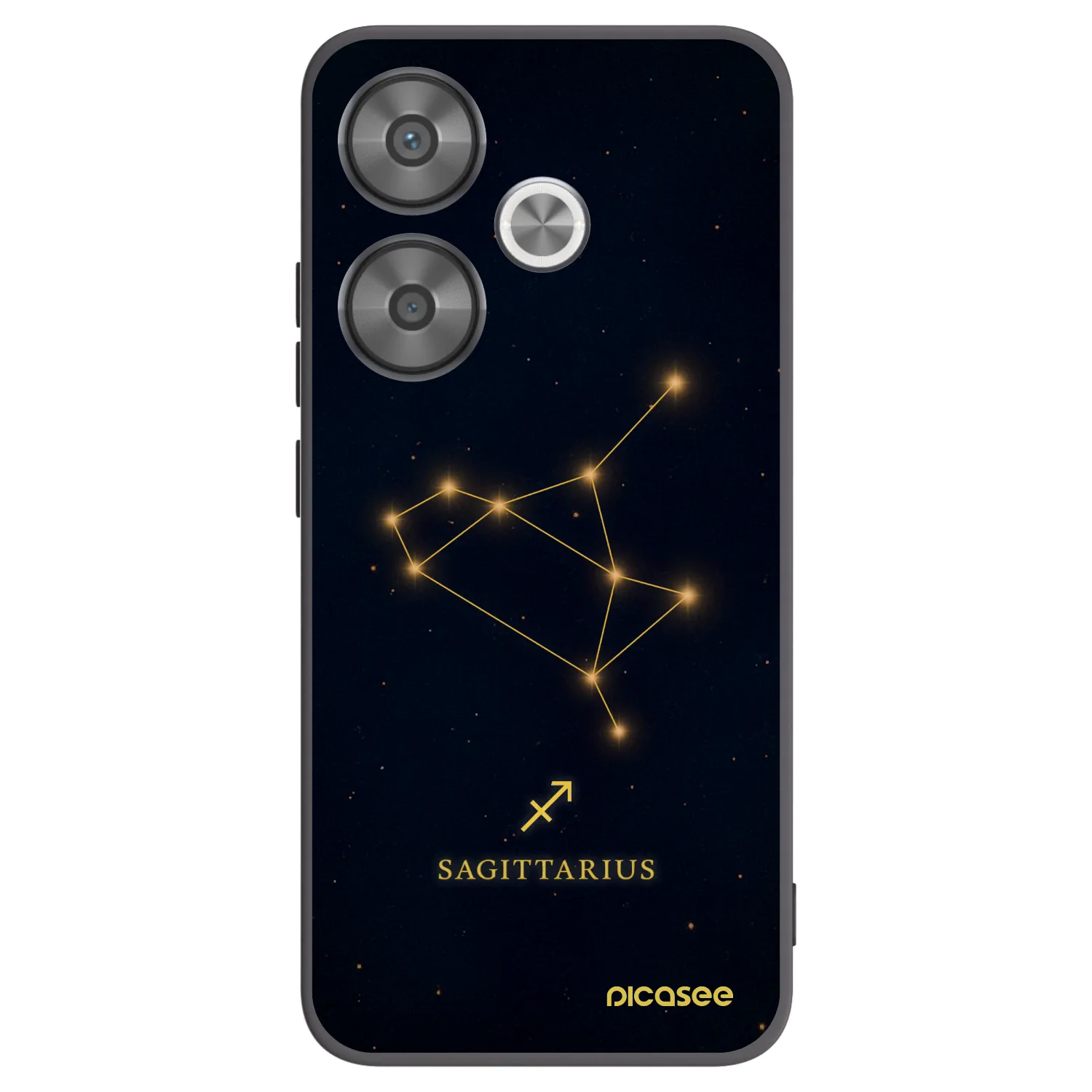Picasee crna silikonska maskica za Xiaomi Poco F6 - SAGITTARIUS