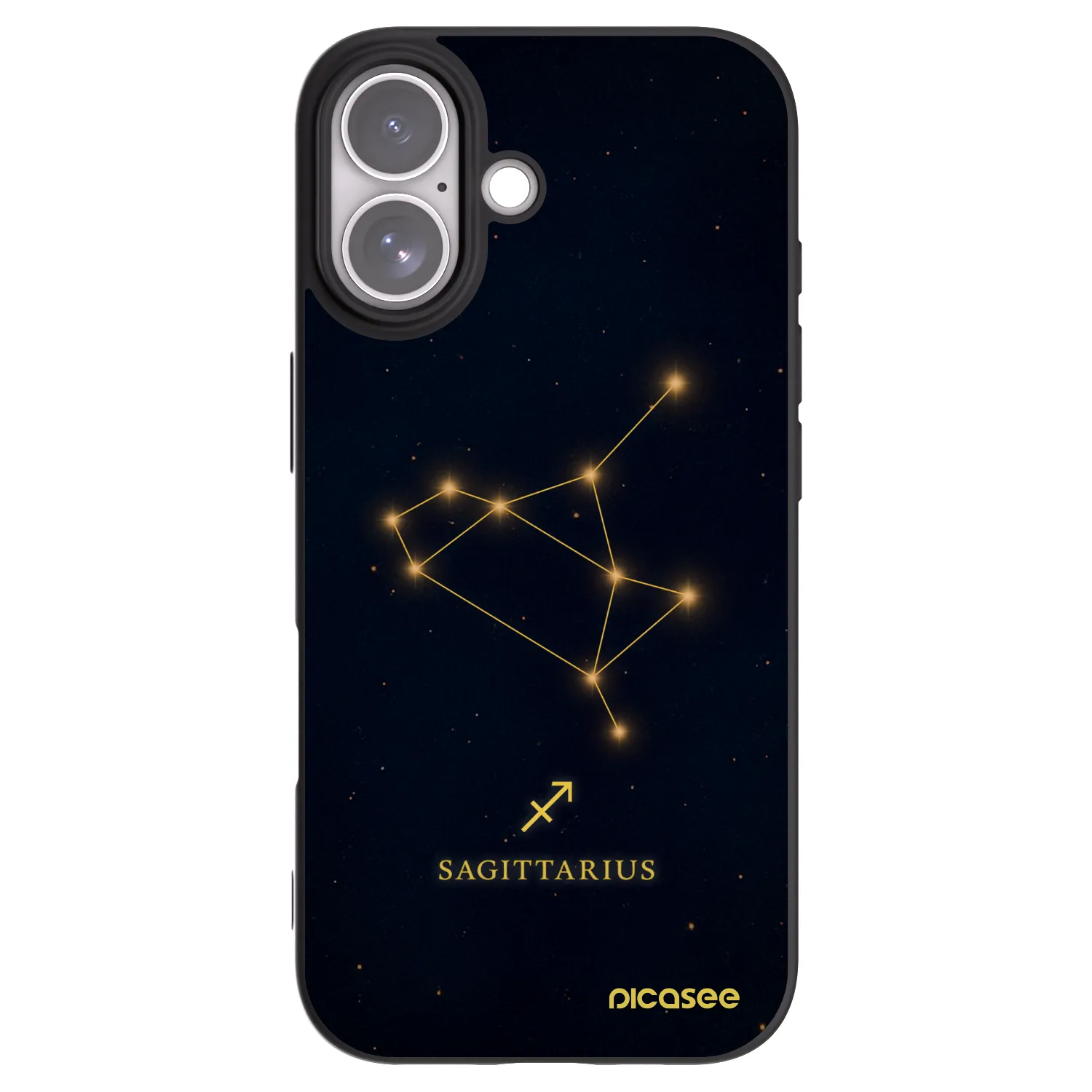 Picasee crna silikonska maskica za Apple iPhone 17 - SAGITTARIUS