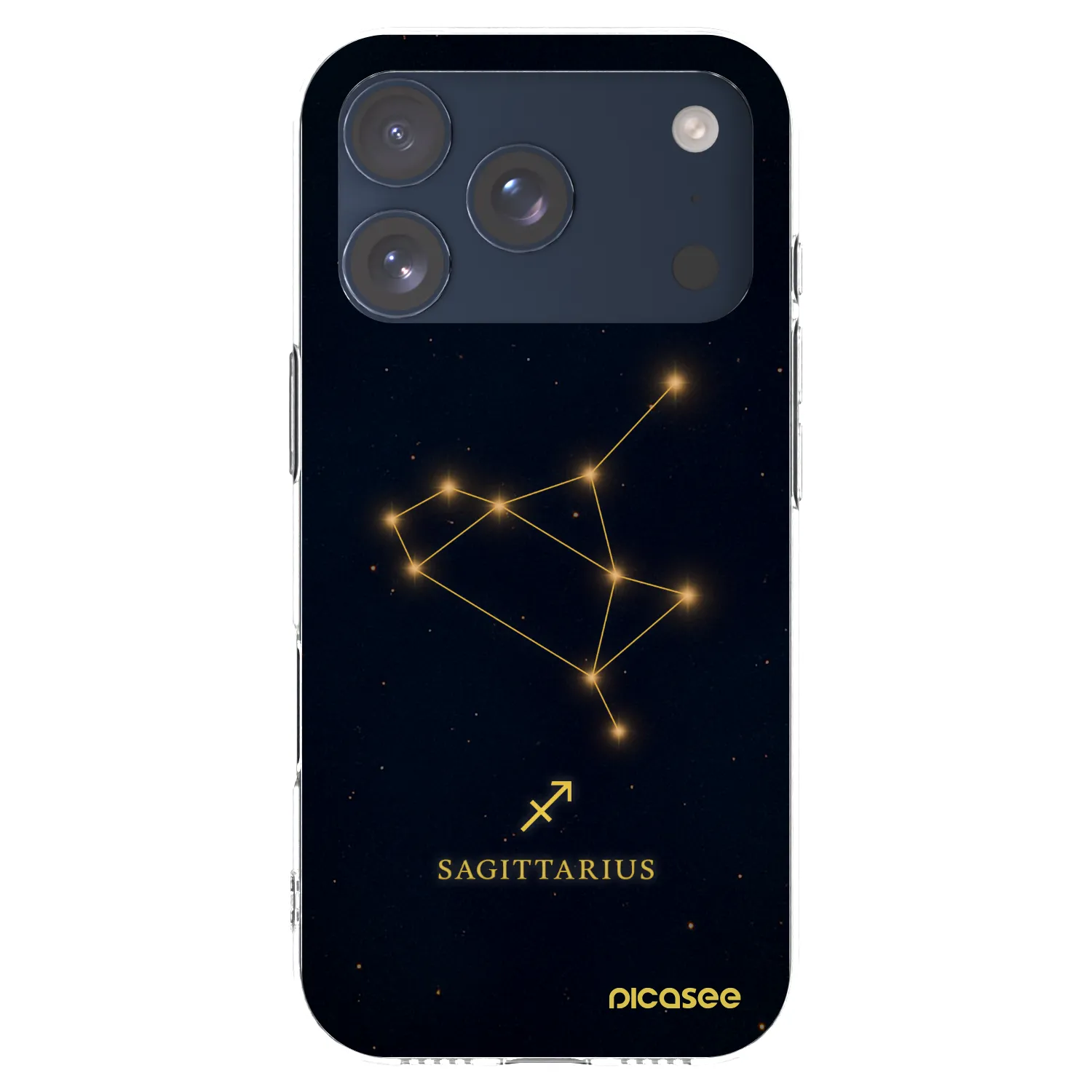 Picasee silikonska prozirna maskica za Apple iPhone 17 Pro - SAGITTARIUS
