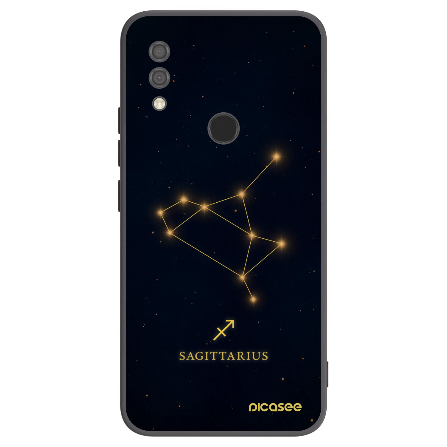 Picasee crna silikonska maskica za Xiaomi Redmi 7 - SAGITTARIUS