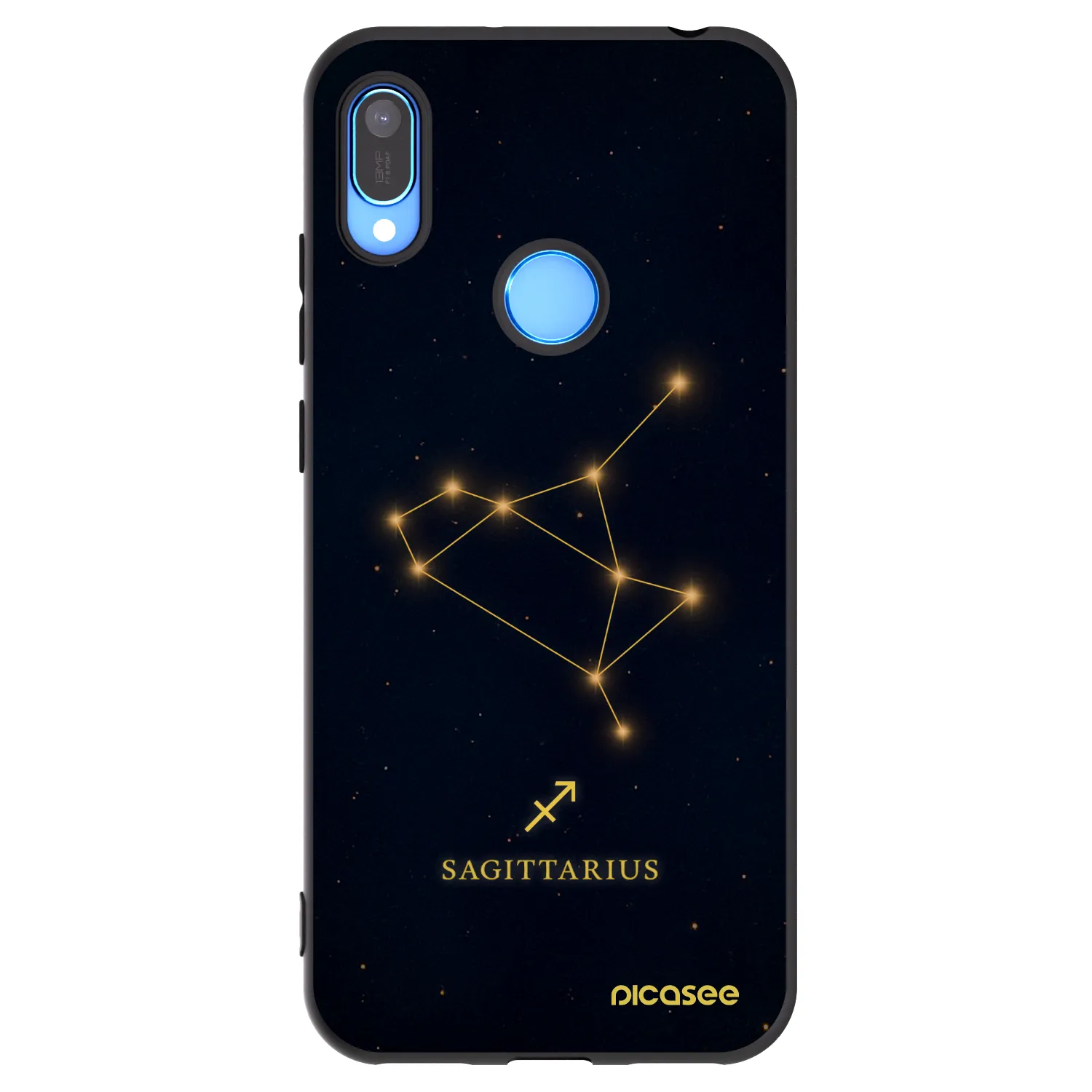Picasee crna silikonska maskica za Huawei Y6 2019 - SAGITTARIUS
