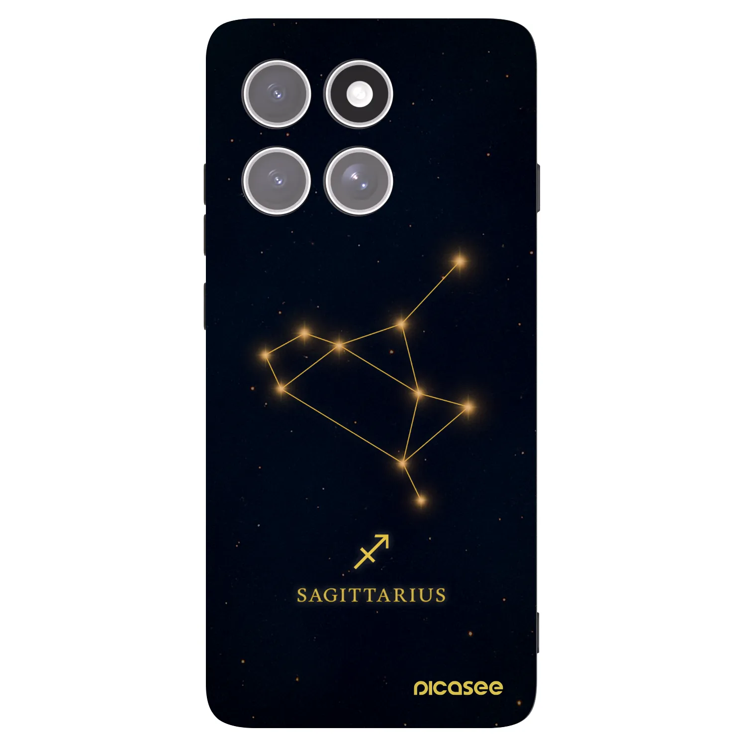 Picasee crna silikonska maskica za Motorola Edge 60 Pro - SAGITTARIUS