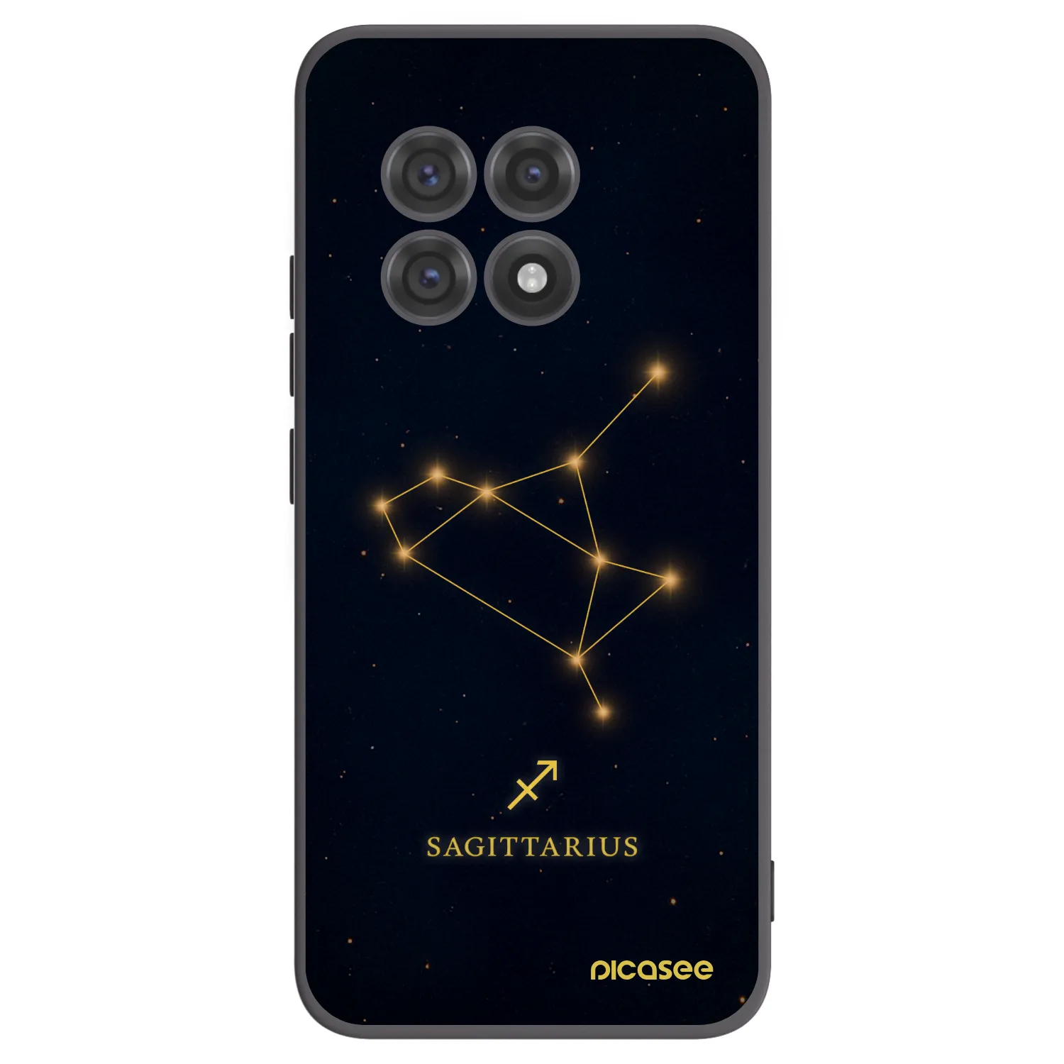 Picasee crna silikonska maskica za OnePlus 13R 5G - SAGITTARIUS