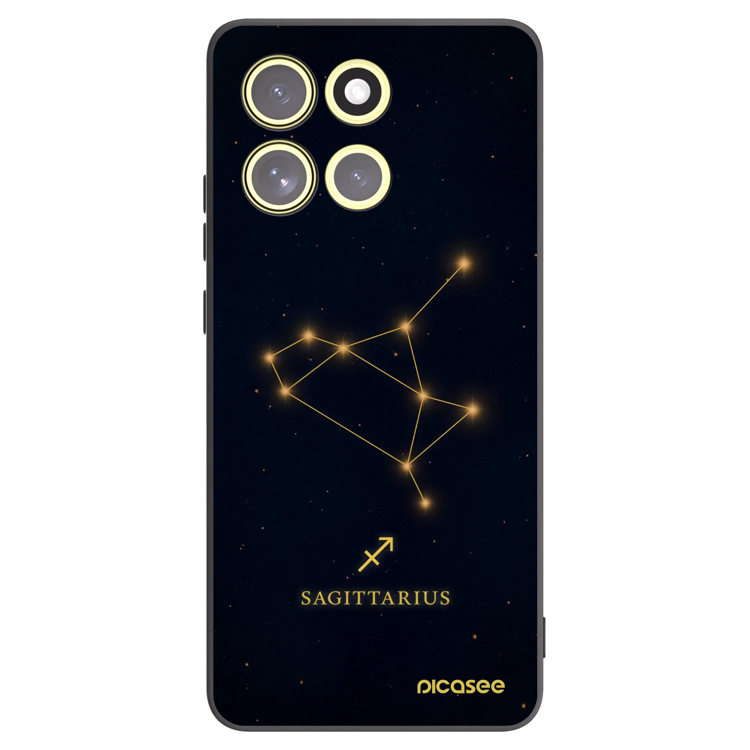 Picasee crna silikonska maskica za Motorola Moto G86 5G - SAGITTARIUS