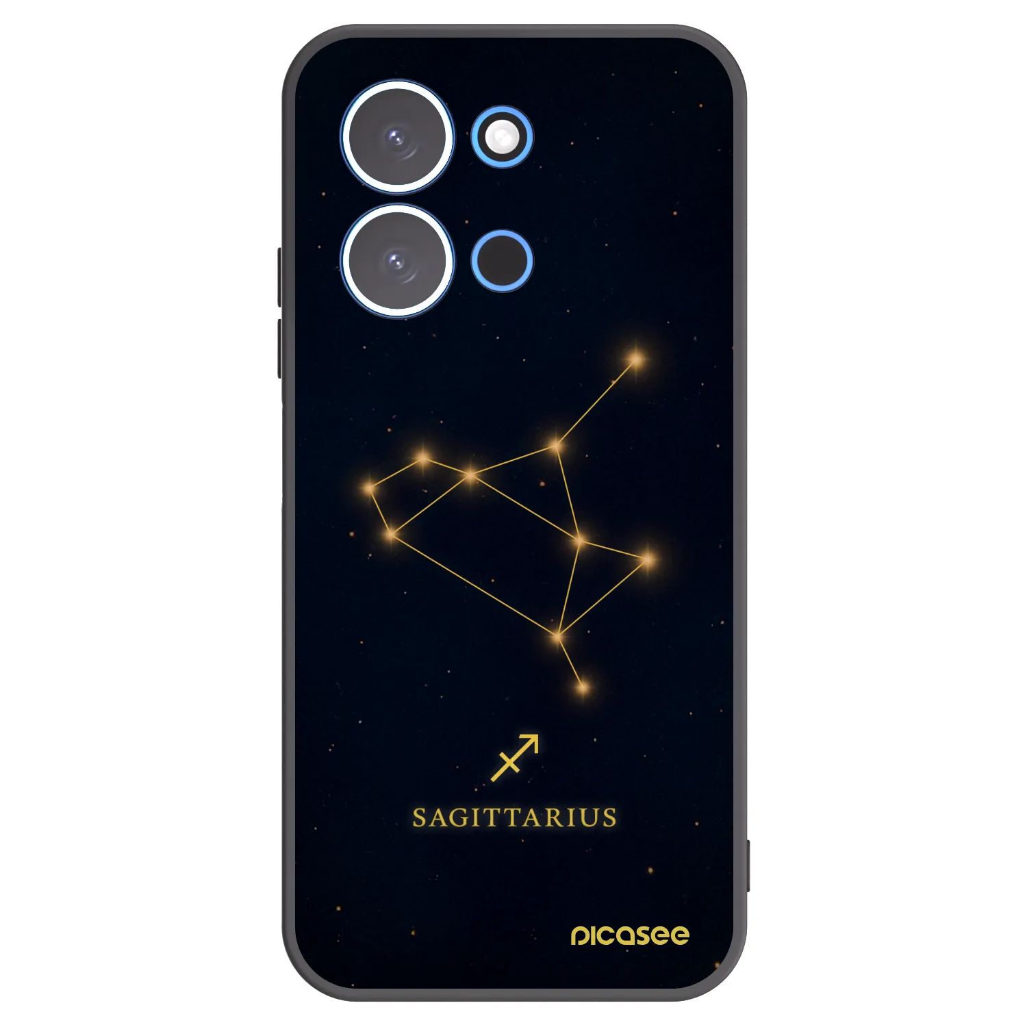 Picasee crna silikonska maskica za Xiaomi Redmi 15C 4G - SAGITTARIUS