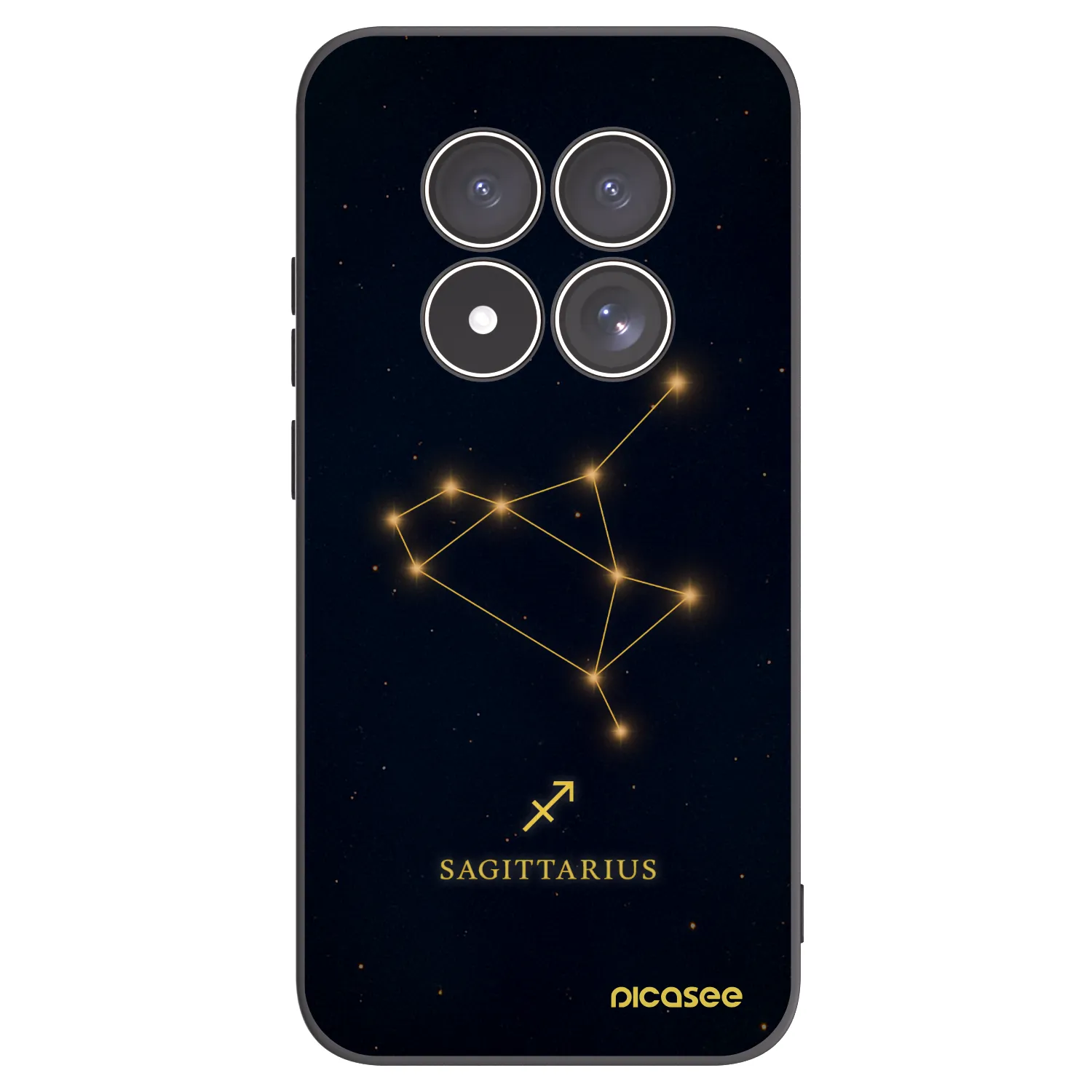 Picasee crna silikonska maskica za Xiaomi Redmi Note 15 Pro 4G - SAGITTARIUS